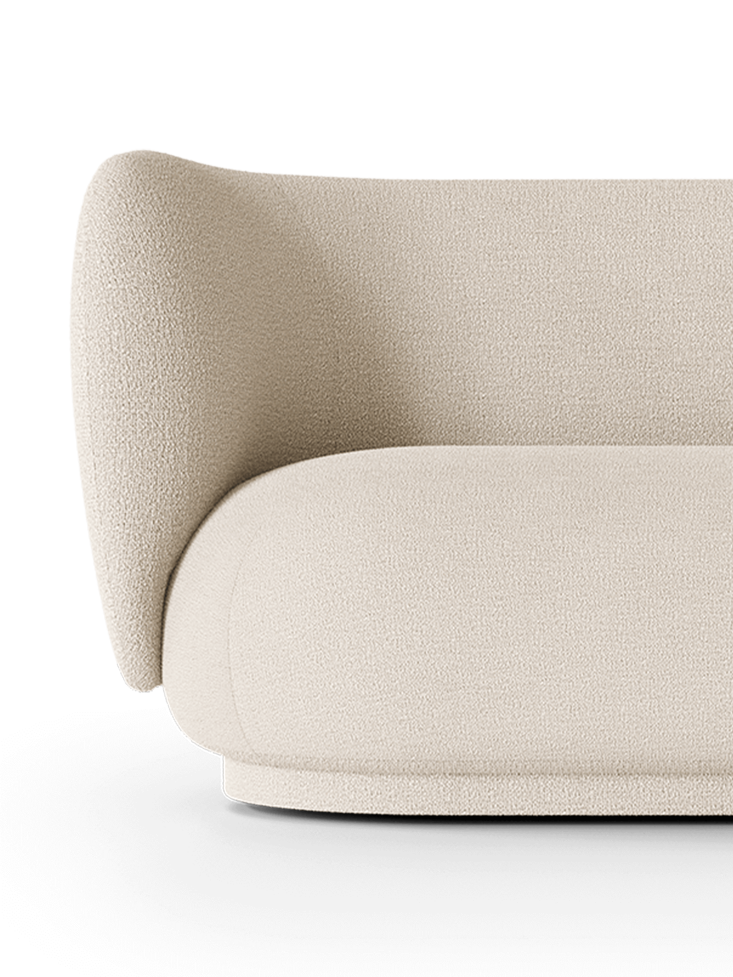Rico Bouclé Sofa Creme
