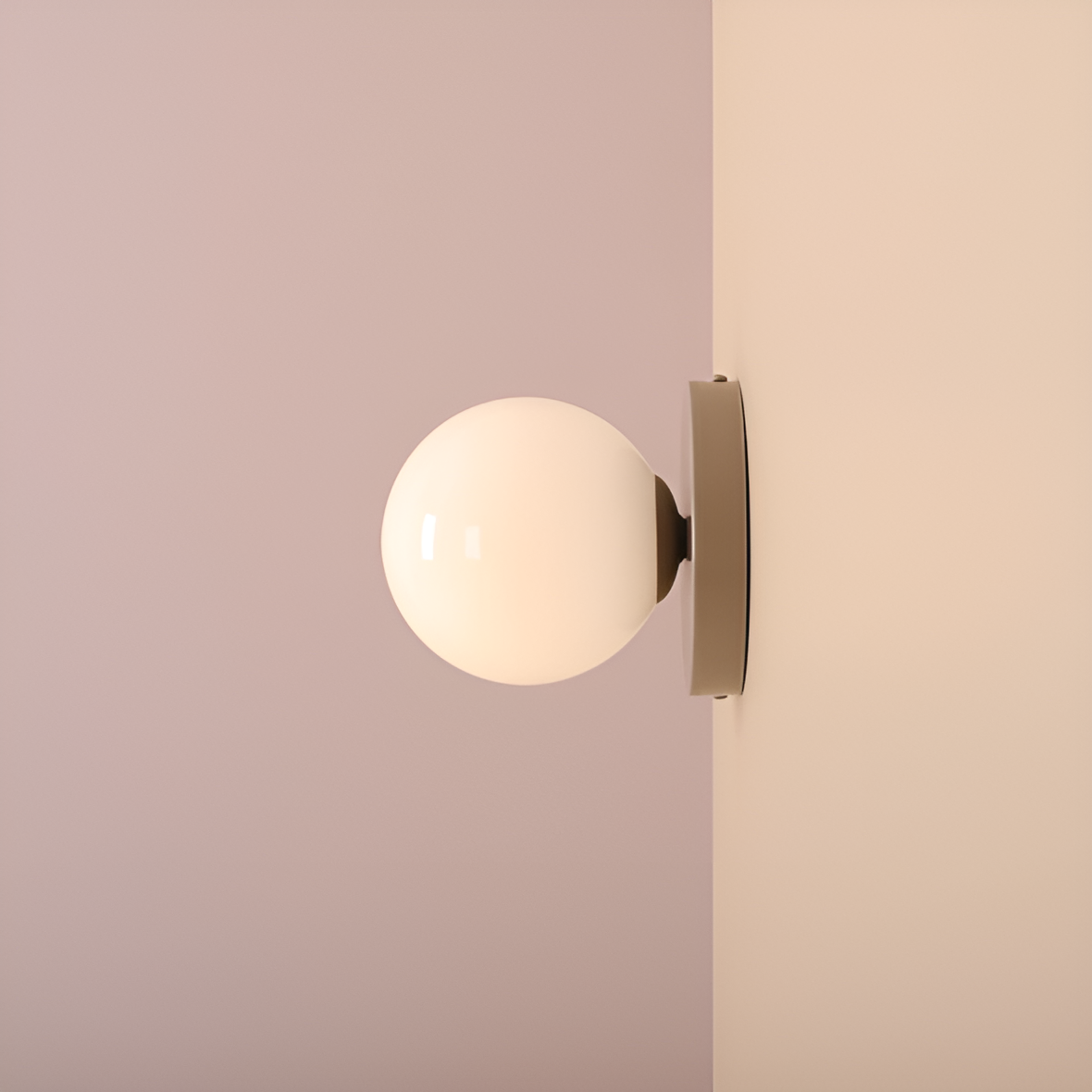 Wandleuchte BALL DUO beige