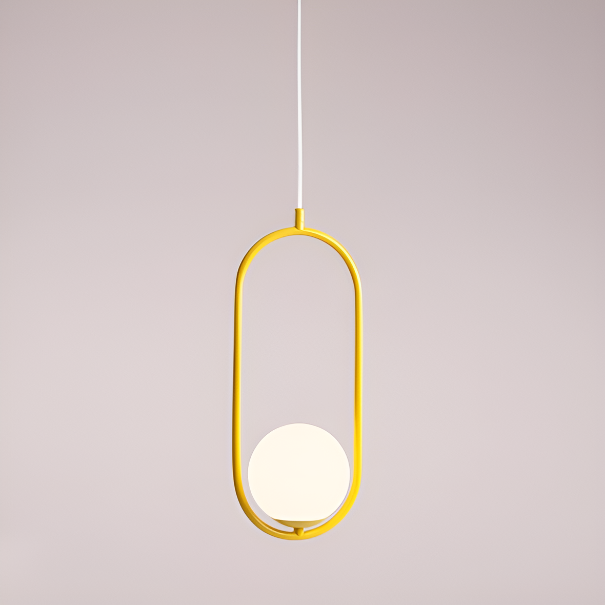 Hanging lamp Riva mustard