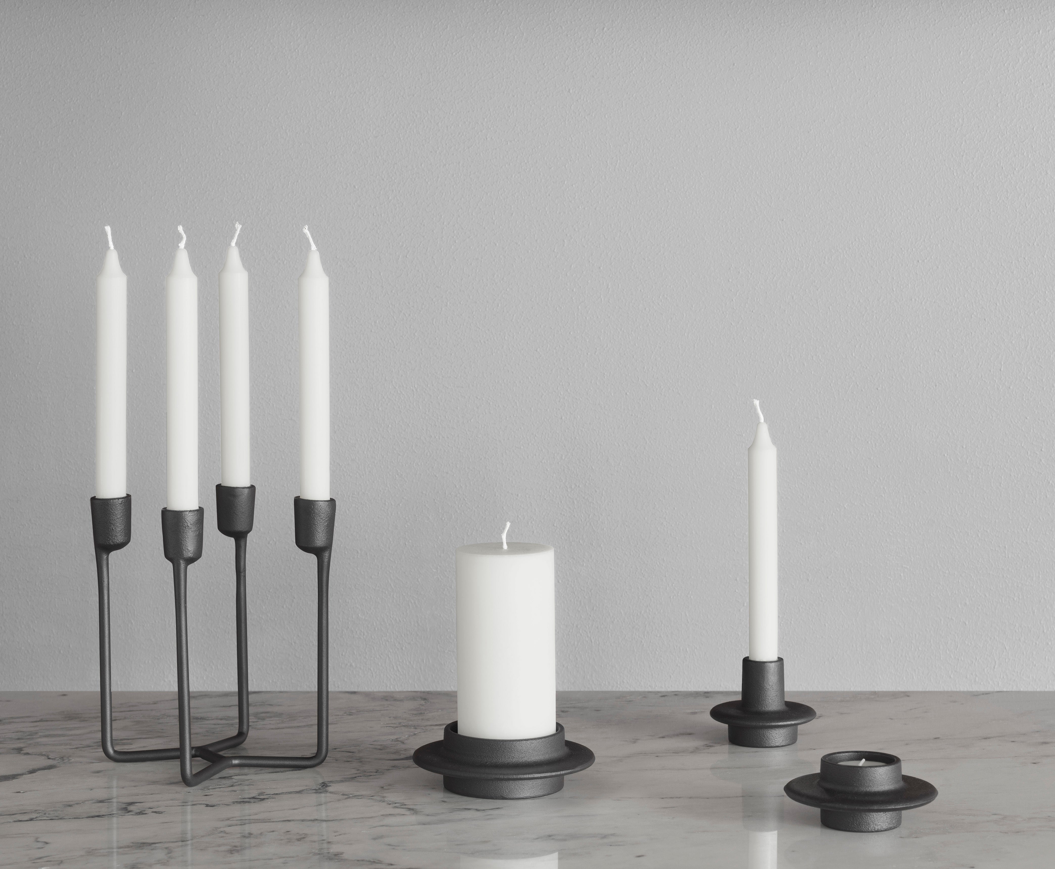 HEIMA TEALIGHT Candle Holder Black Cast Iron