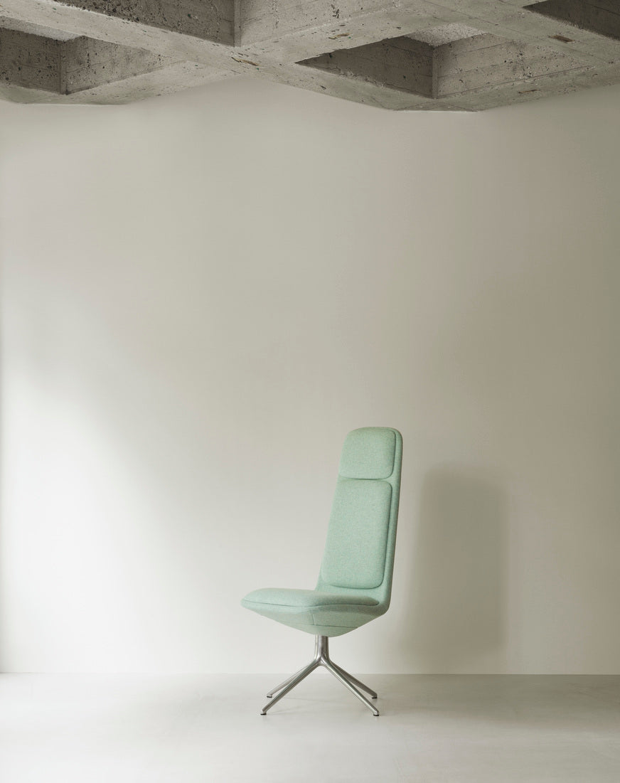 Off low 4l upholstered office chair with a black base