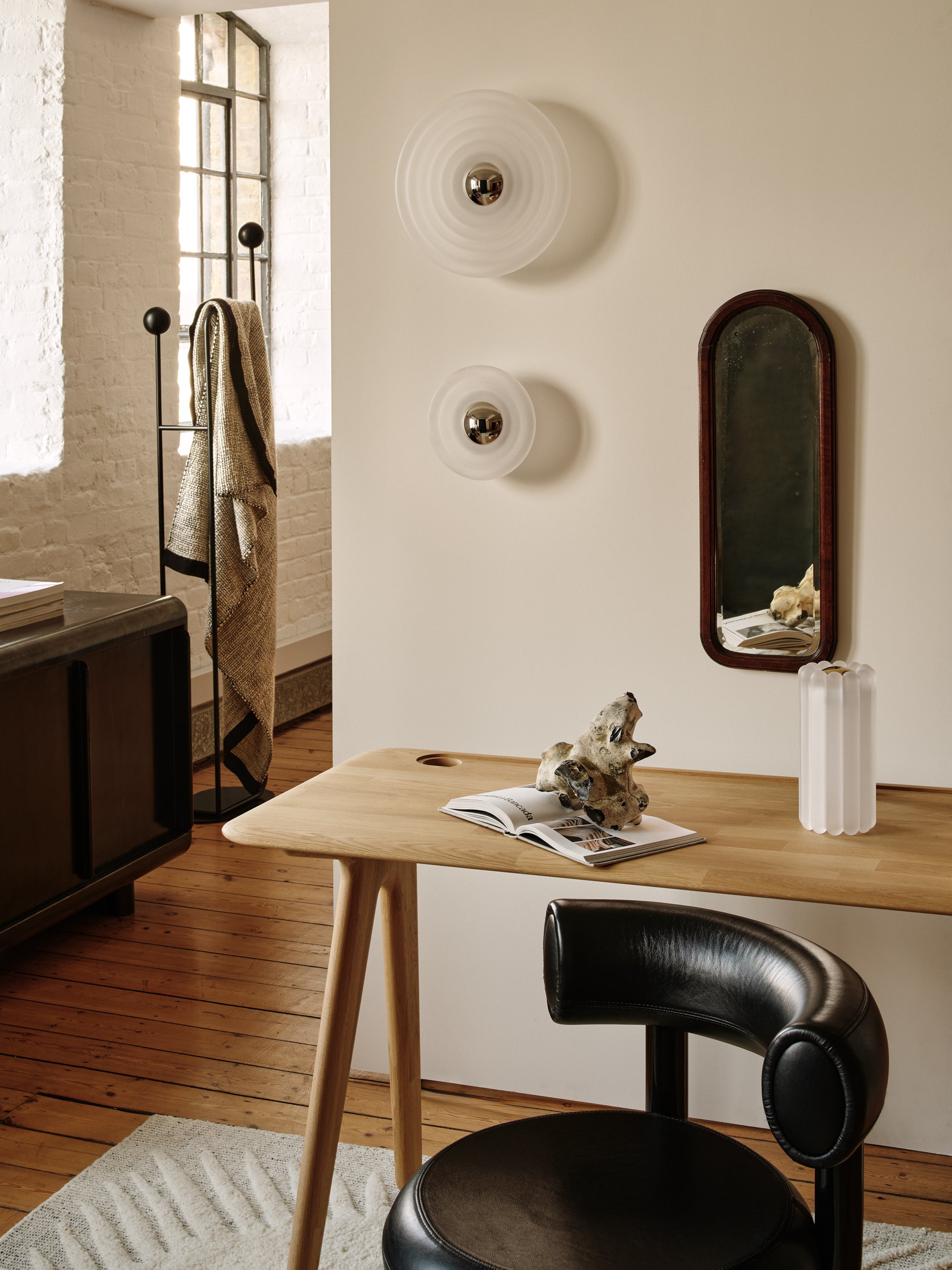 Wall lamp PRESS matte glass