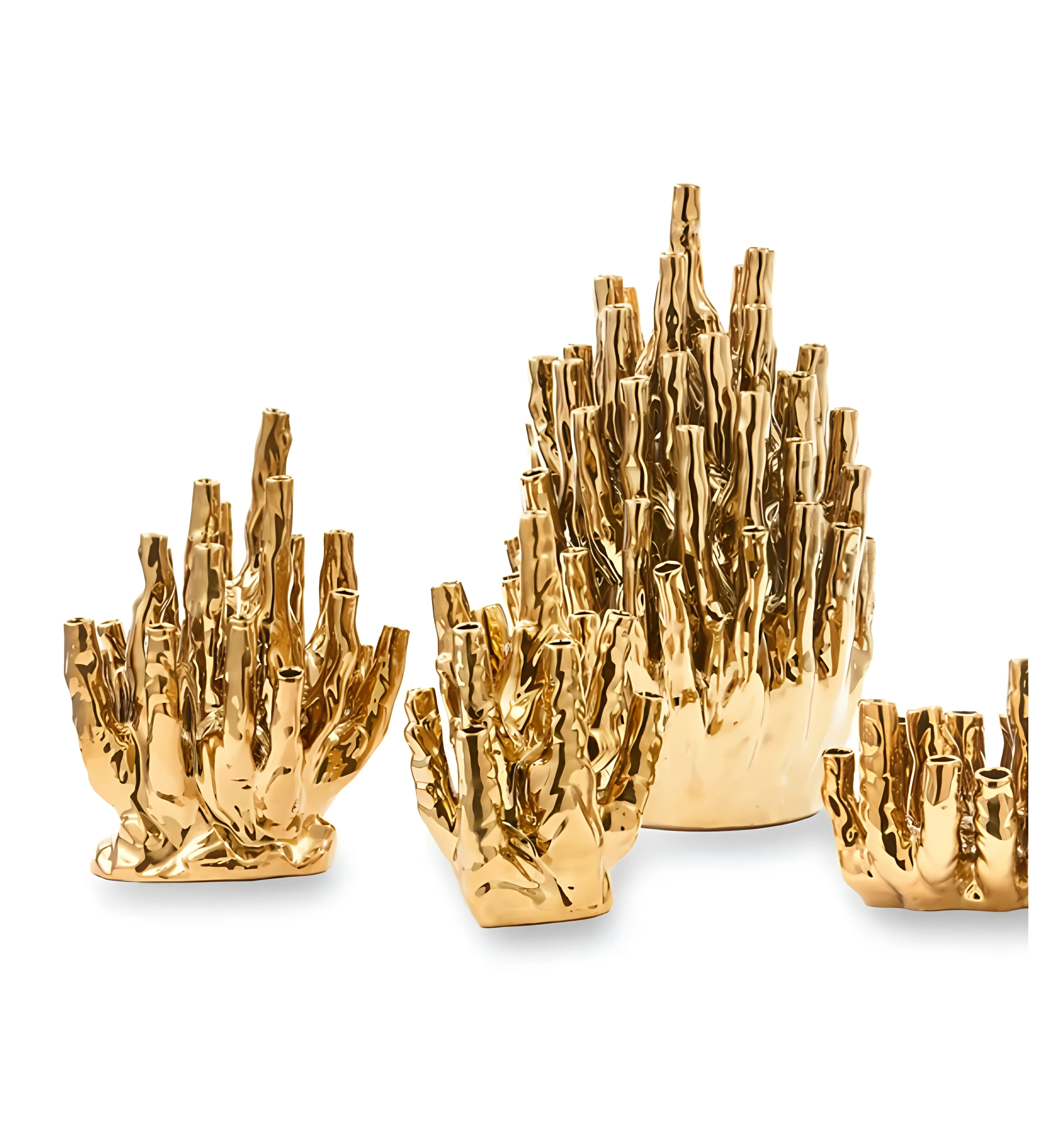 CORAL 20-TULPEN Vase gold
