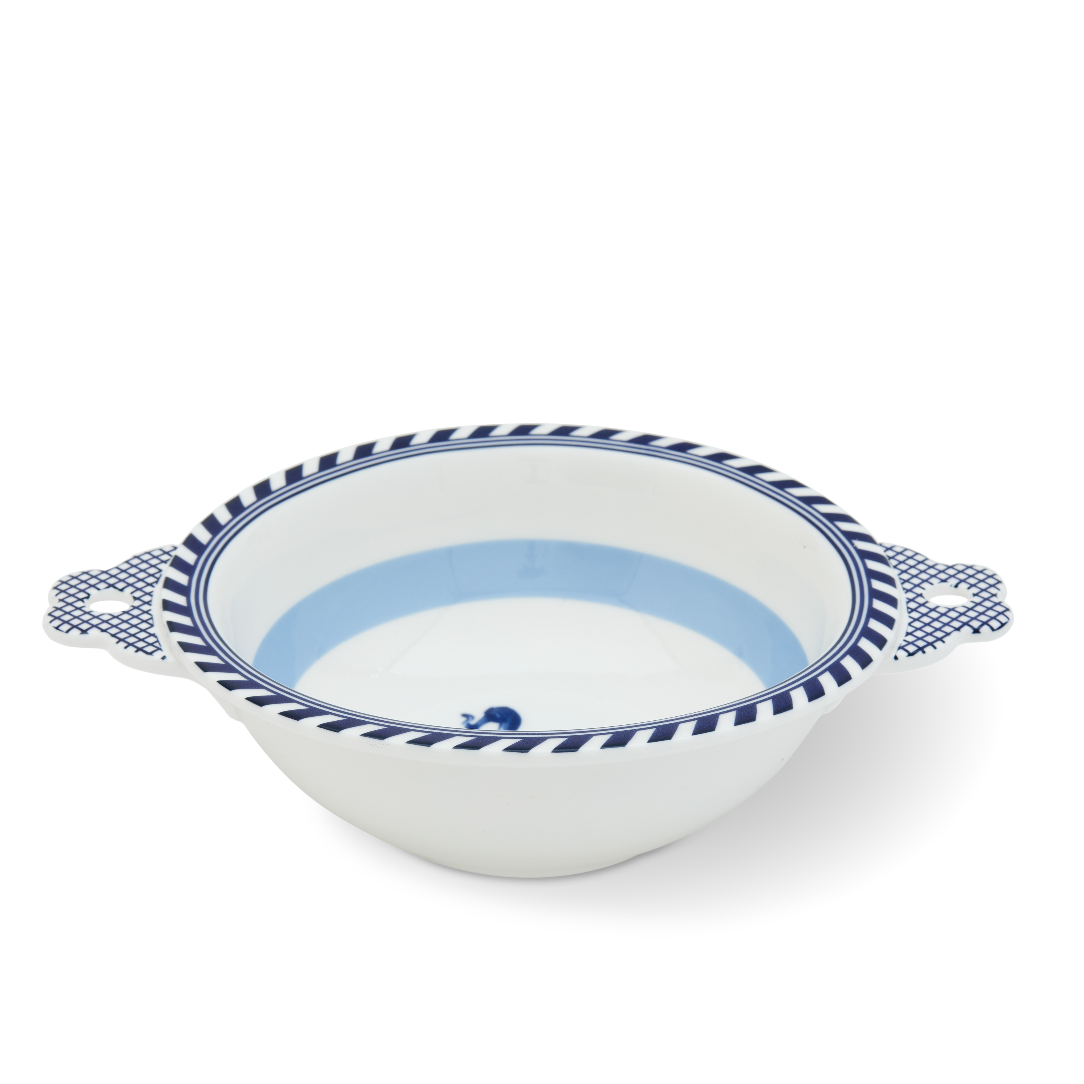 BIRD Bowl White with Blue