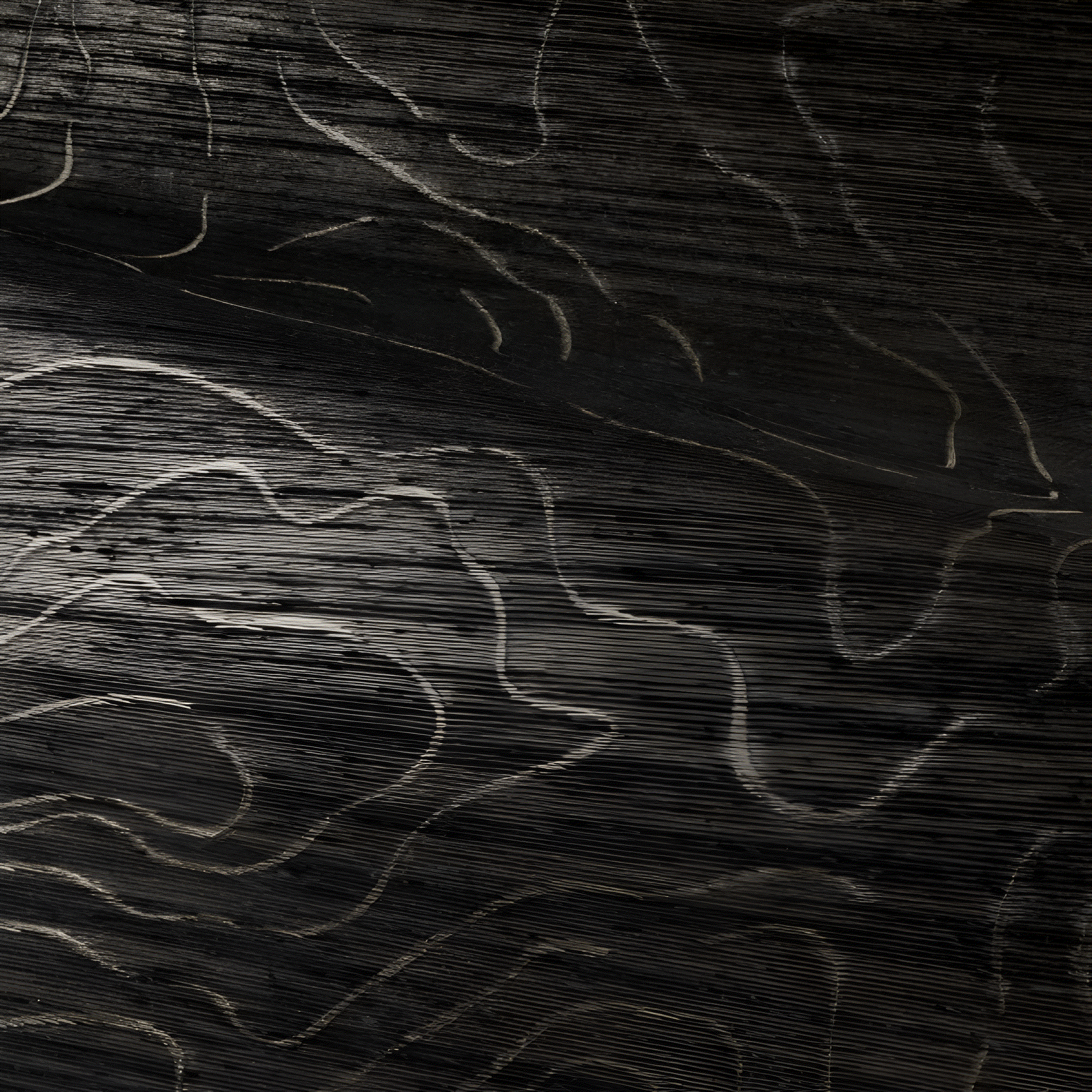 Structural textile mural ONDES PRÉCIEUSES - BLACK GOLD black with gold