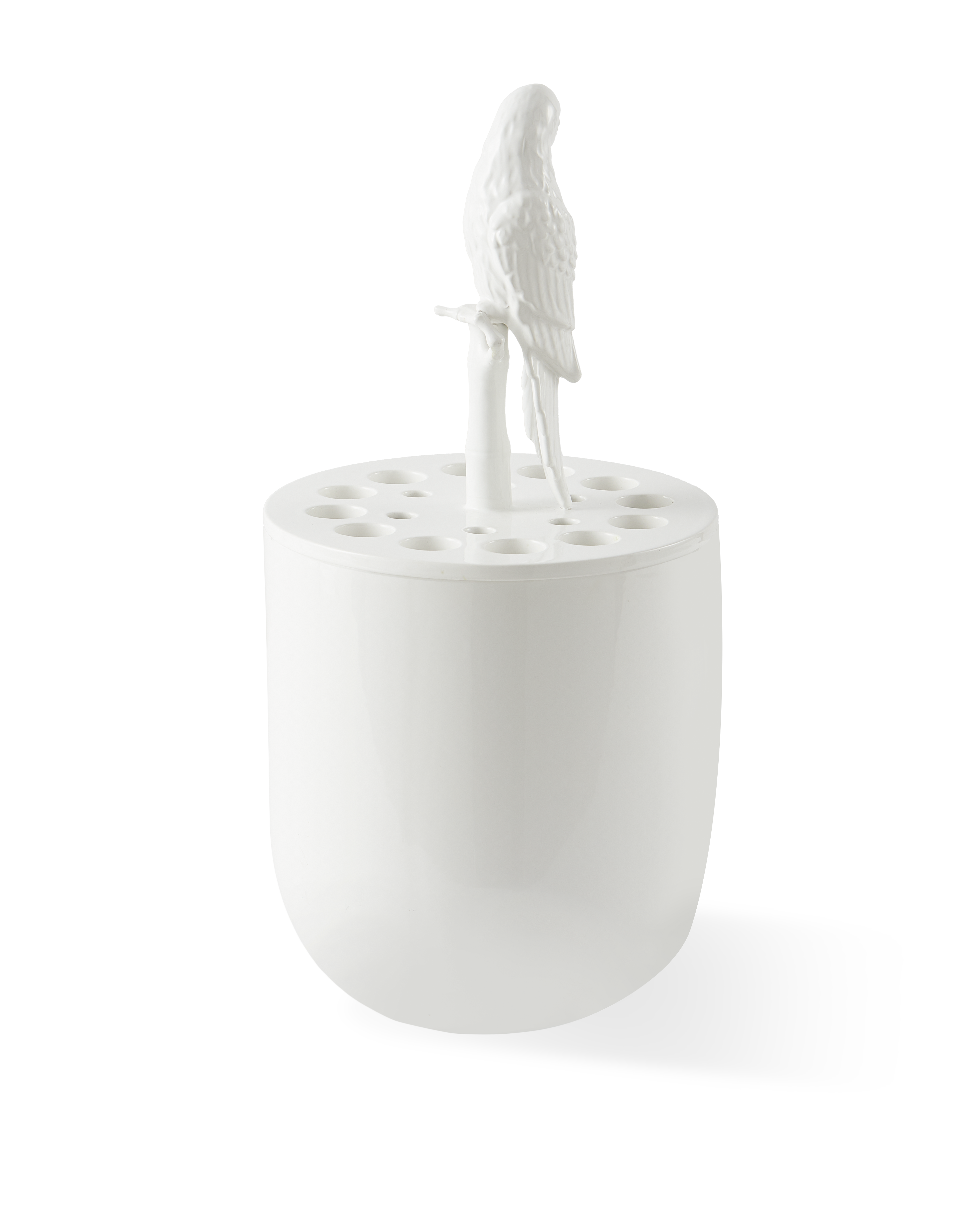 BIRD-WATCHING Vase white ceramic