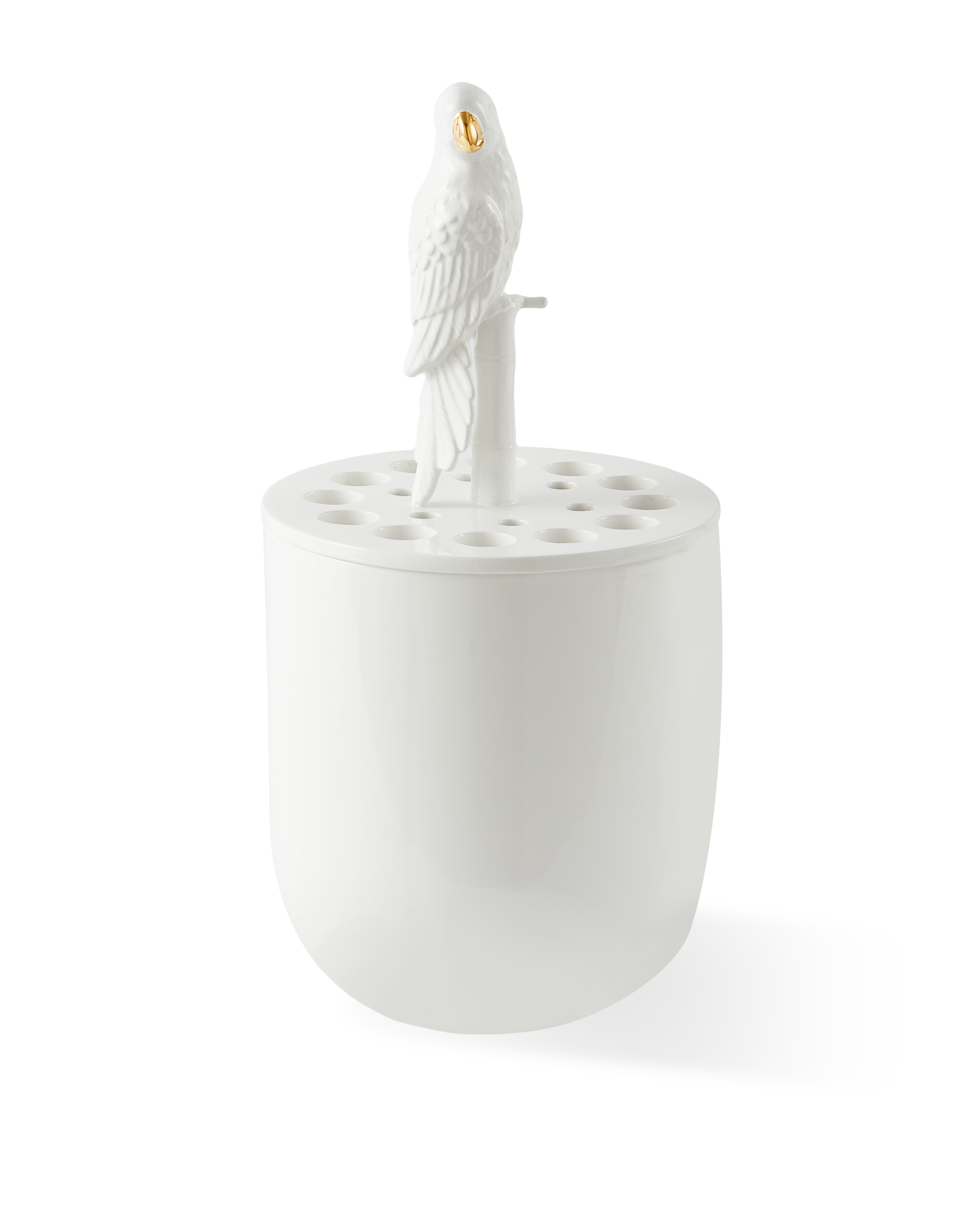 BIRD-WATCHING Vase white ceramic