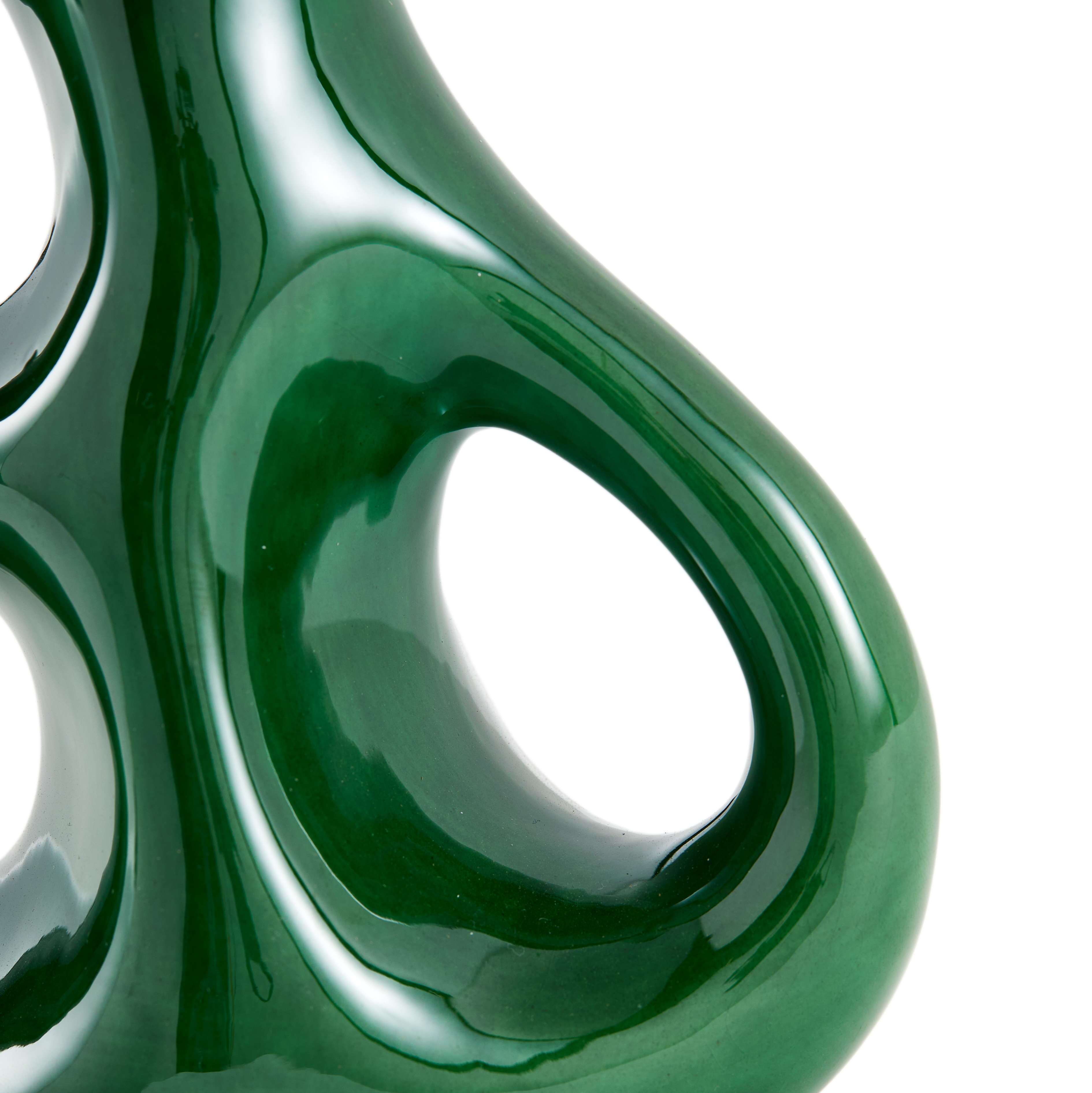 Vase THREE EARS dark green