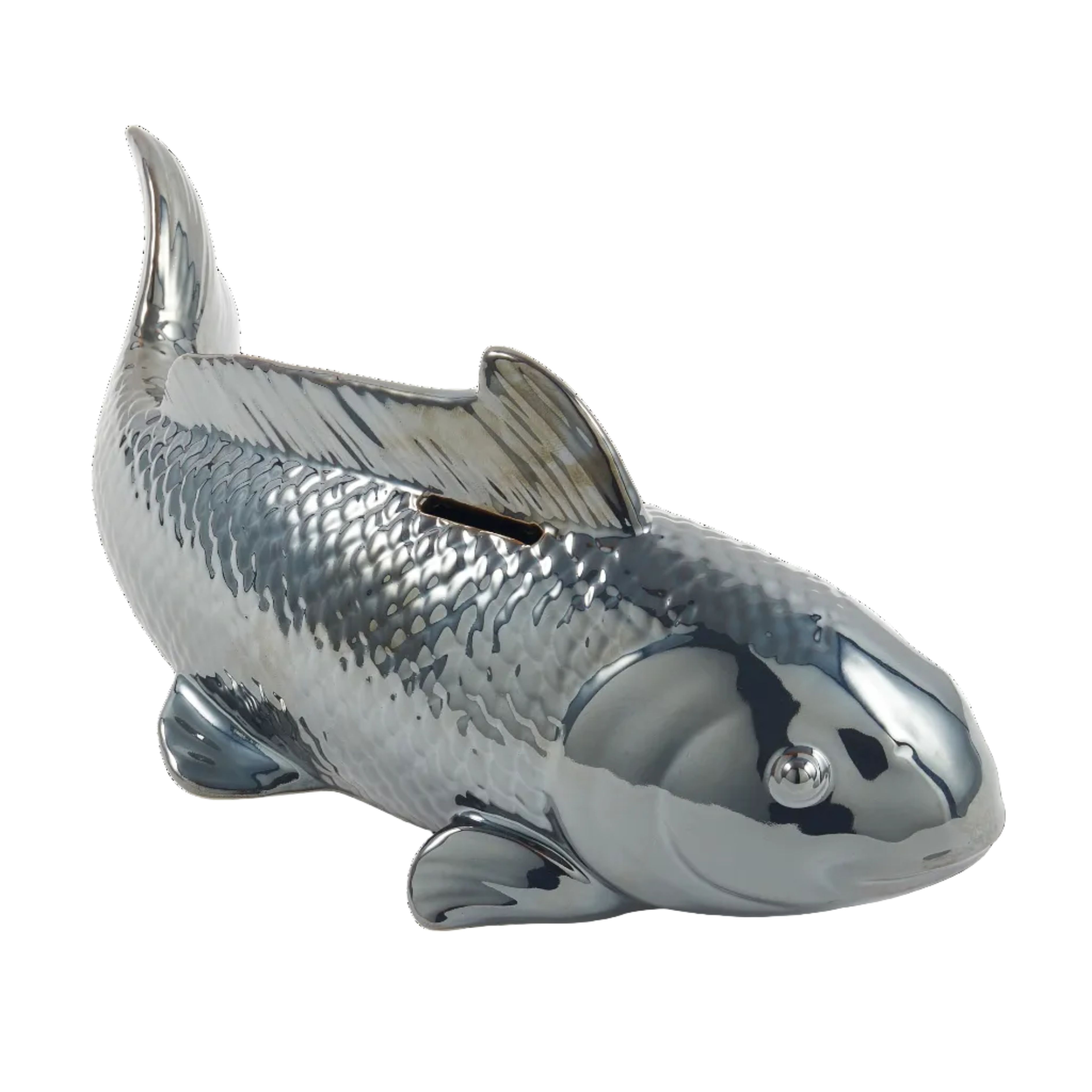 Fish Moneybox Skarbonka Metallic
