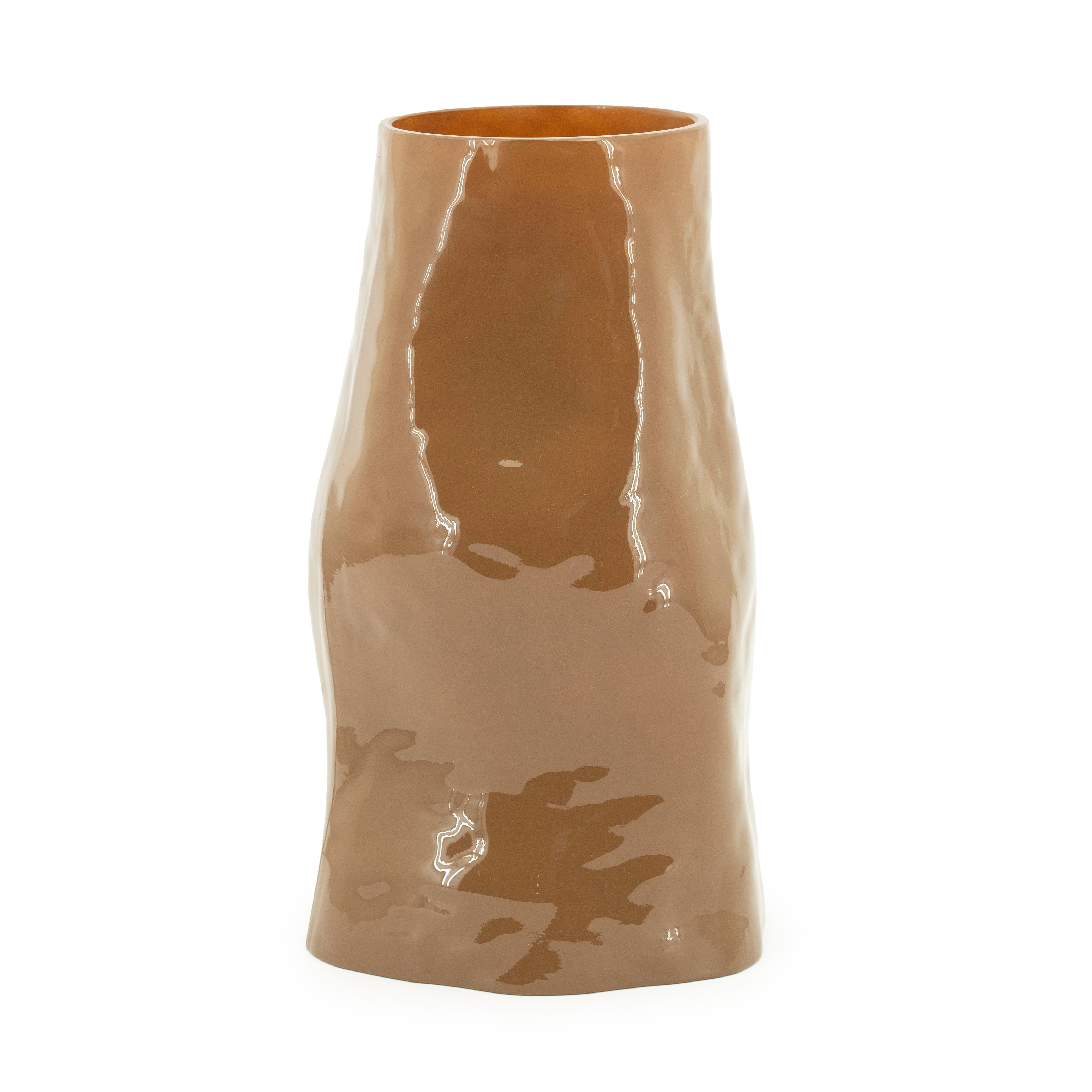 Wazon szklany BOYNA brązowy