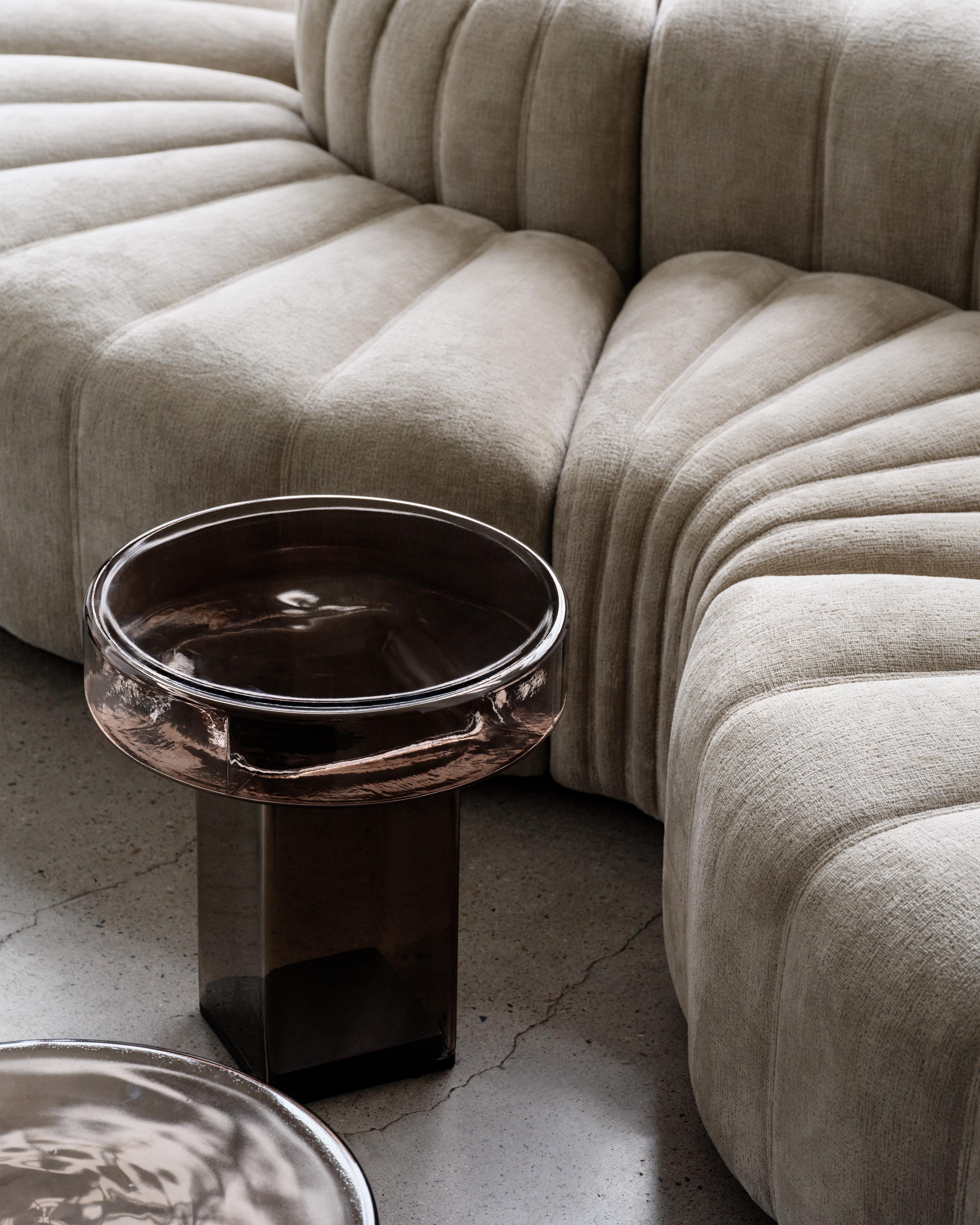 NAKED Side Table Green Glass