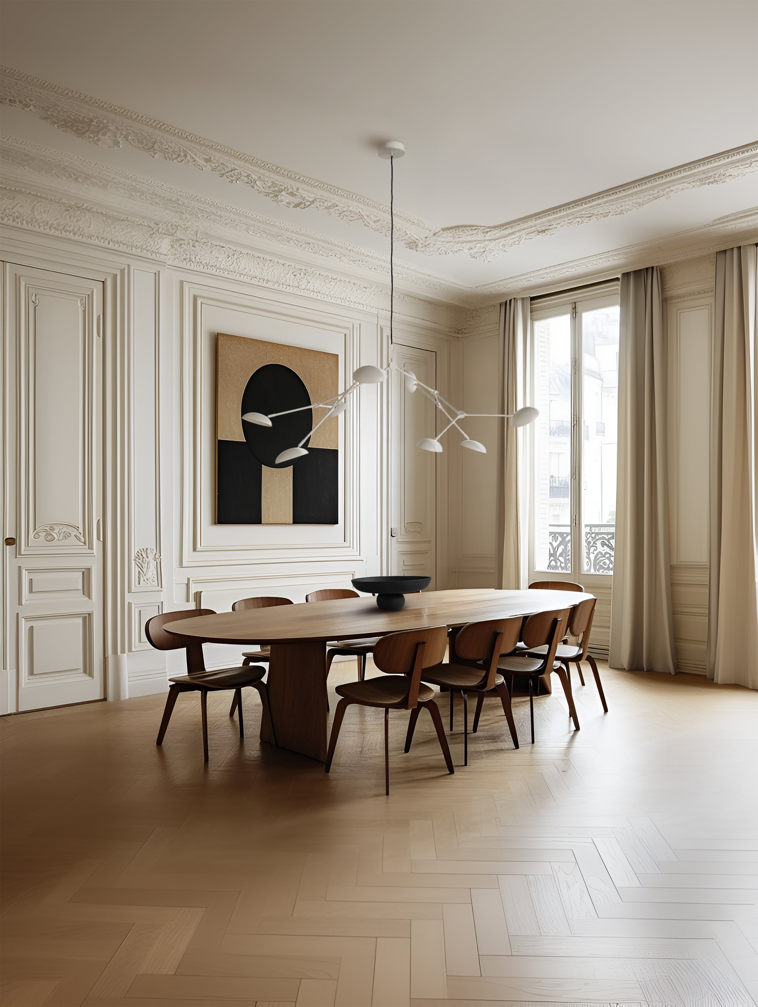 DROP chandelier white