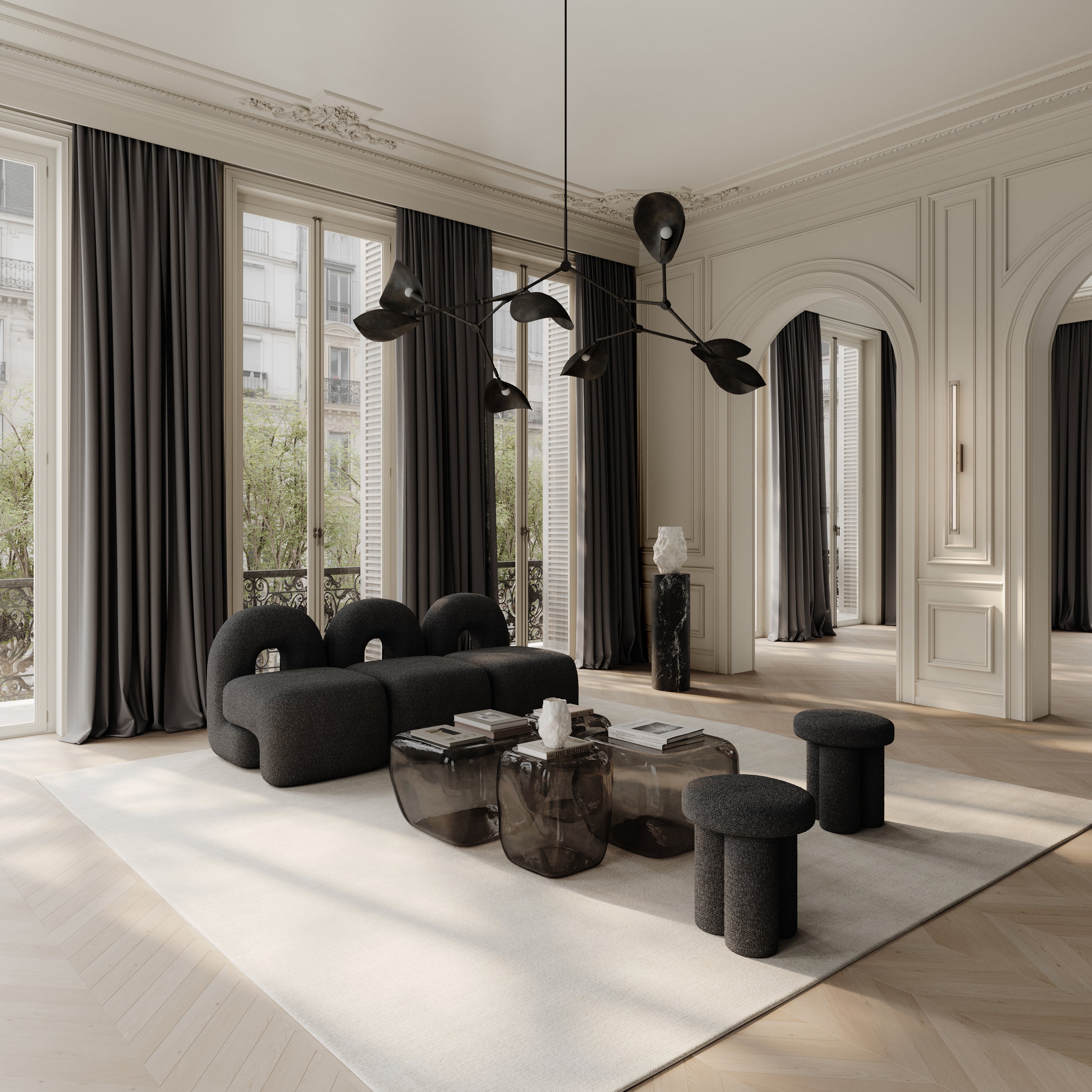 FRAME silver wall lamp