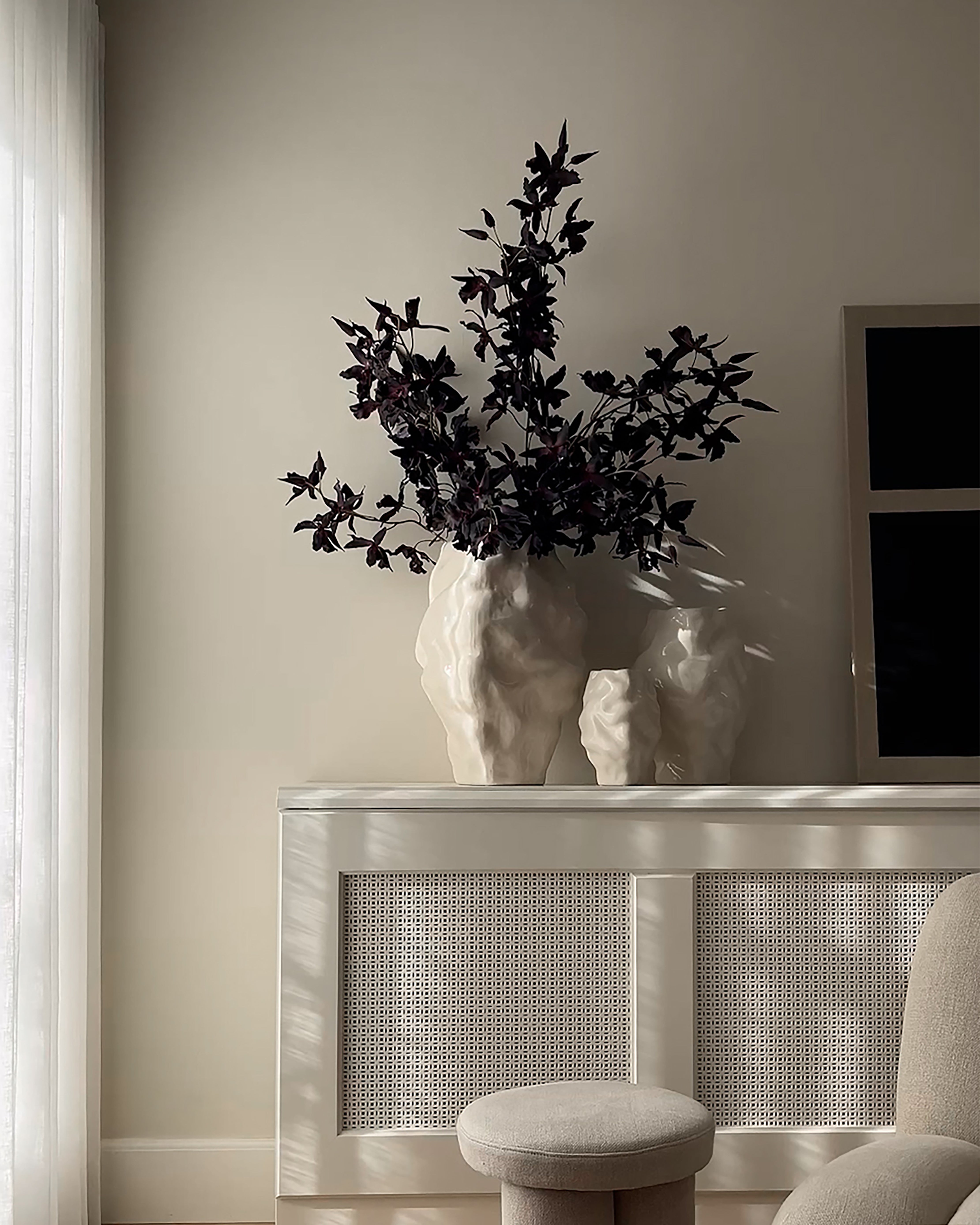 KATACHI Vase white ceramic