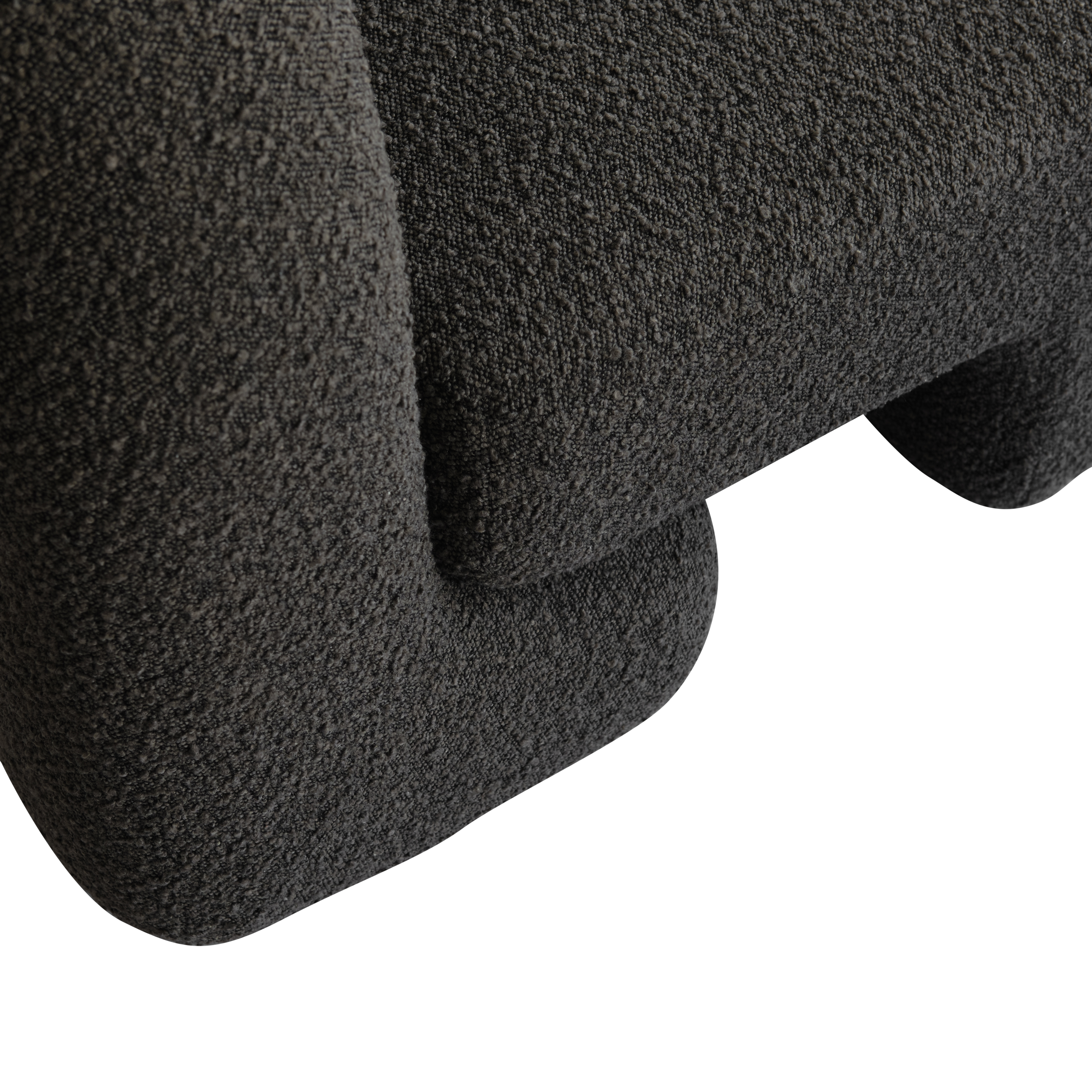 DAIKU Armchair in Gray-Brown Boucle