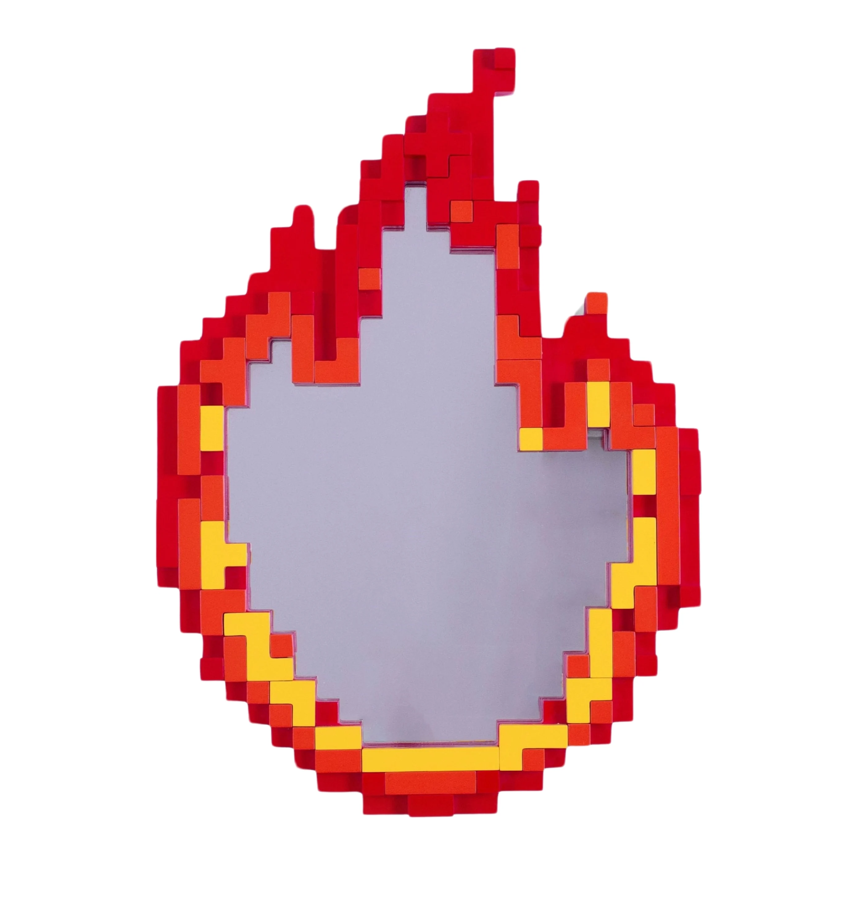 Pixel mirror - red flame