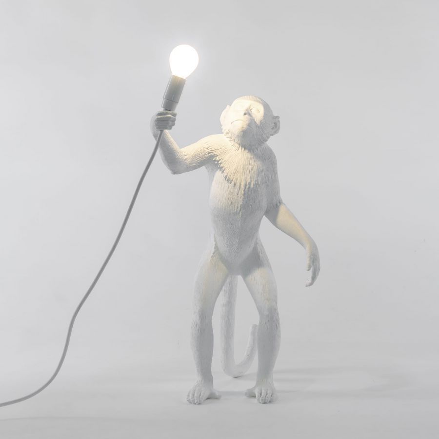 MONKEY STANDING table lamp white