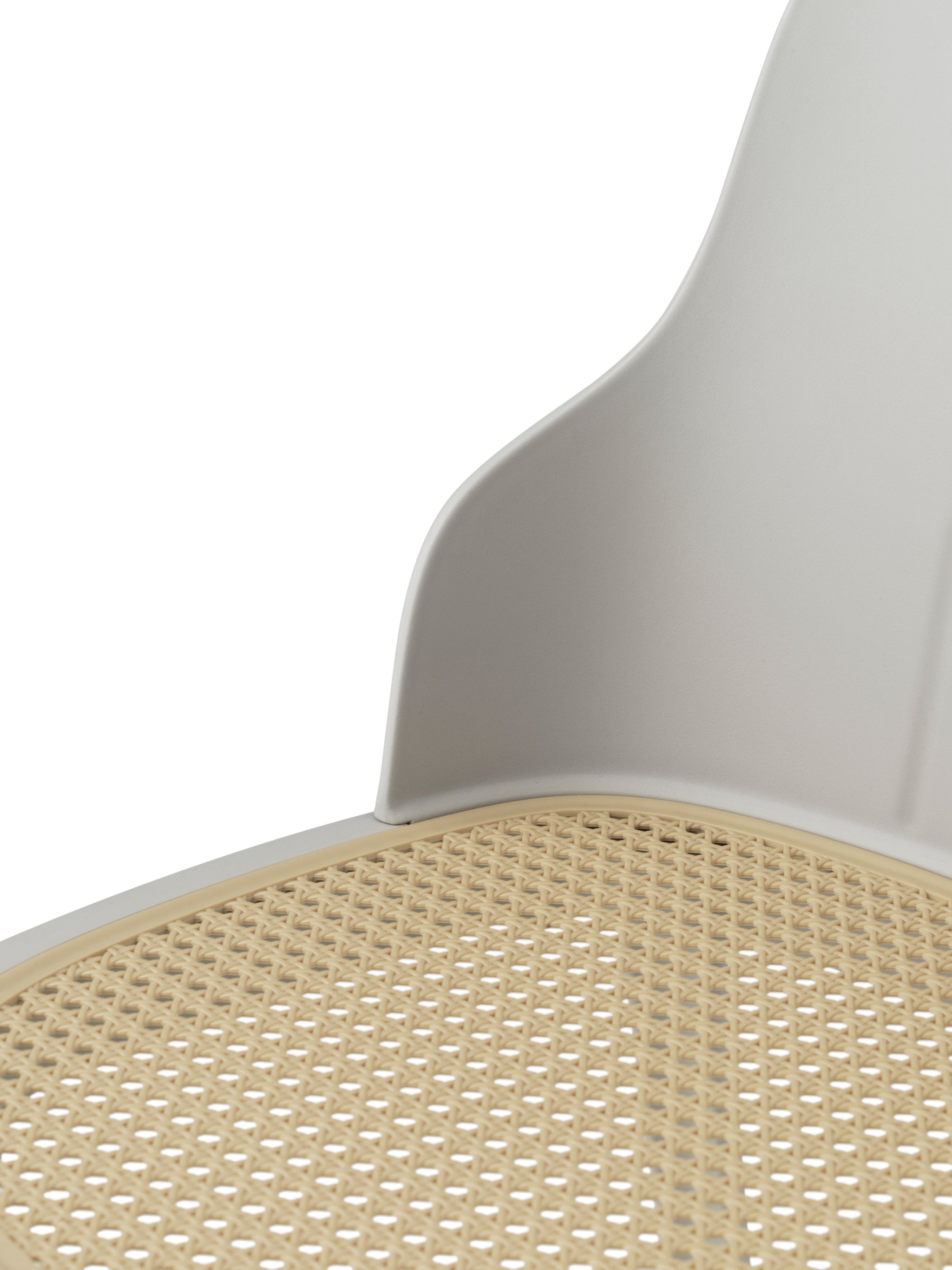 Allez chair PP Gray with wicker