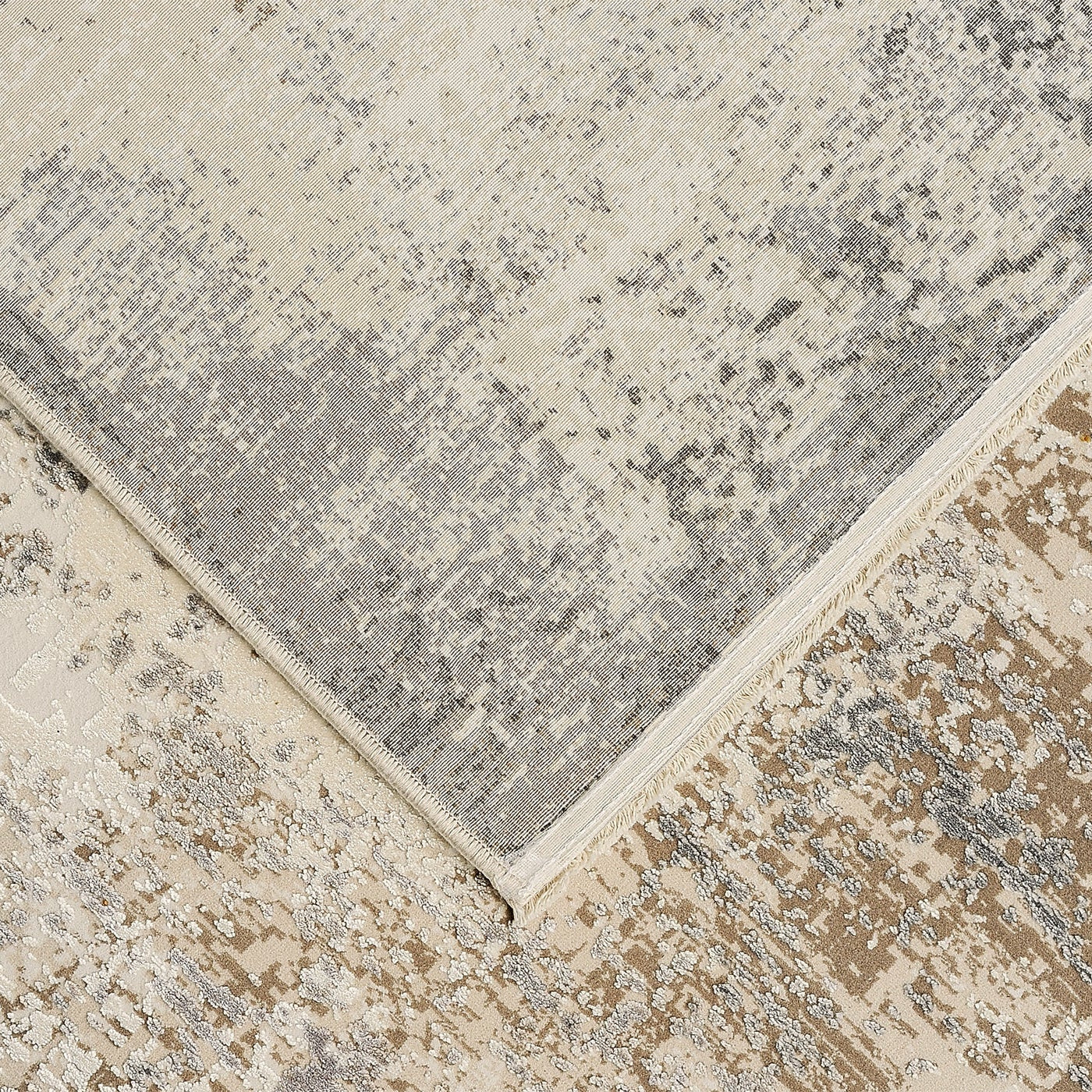 ROYAL beige rug with brown and gray