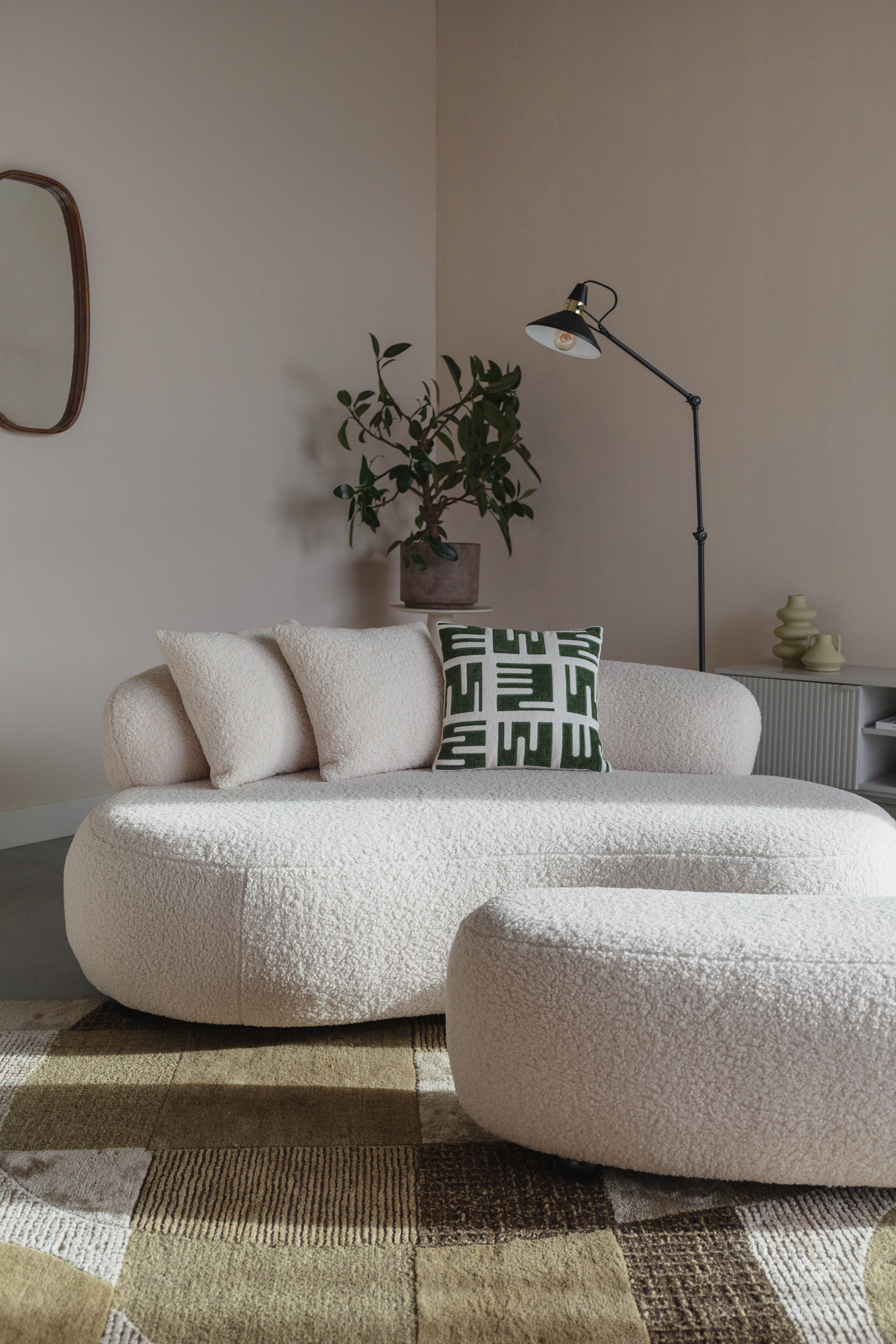 Sofa Noxx white lamb