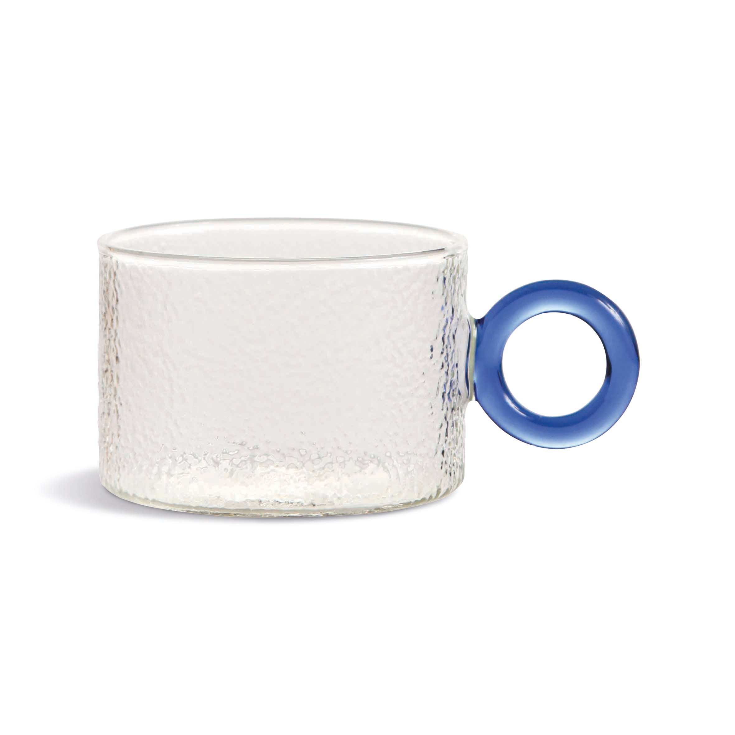 CHIQUITO Glass Cup Set with Colorful Handles