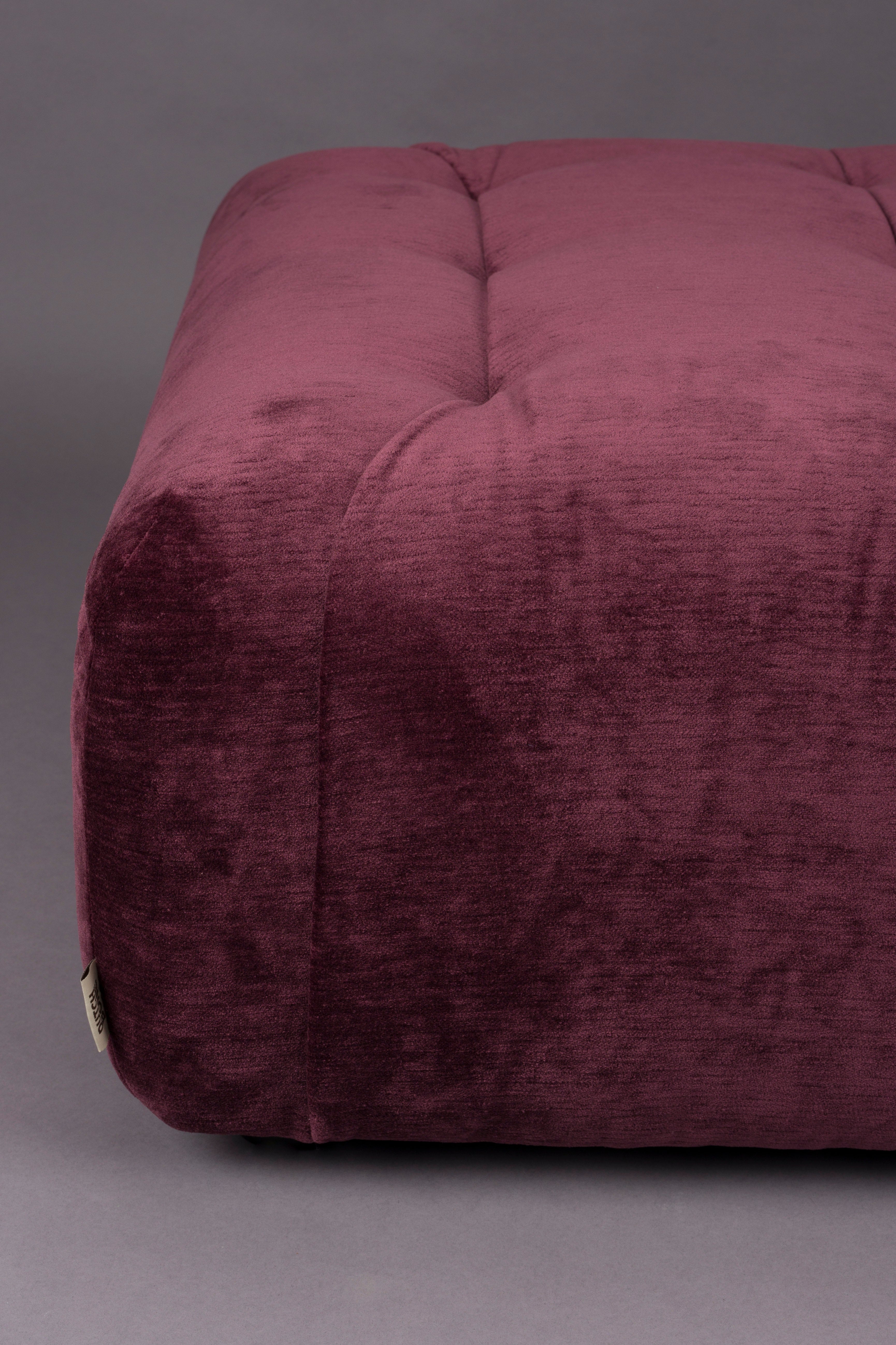GIADA plum velvet pouf
