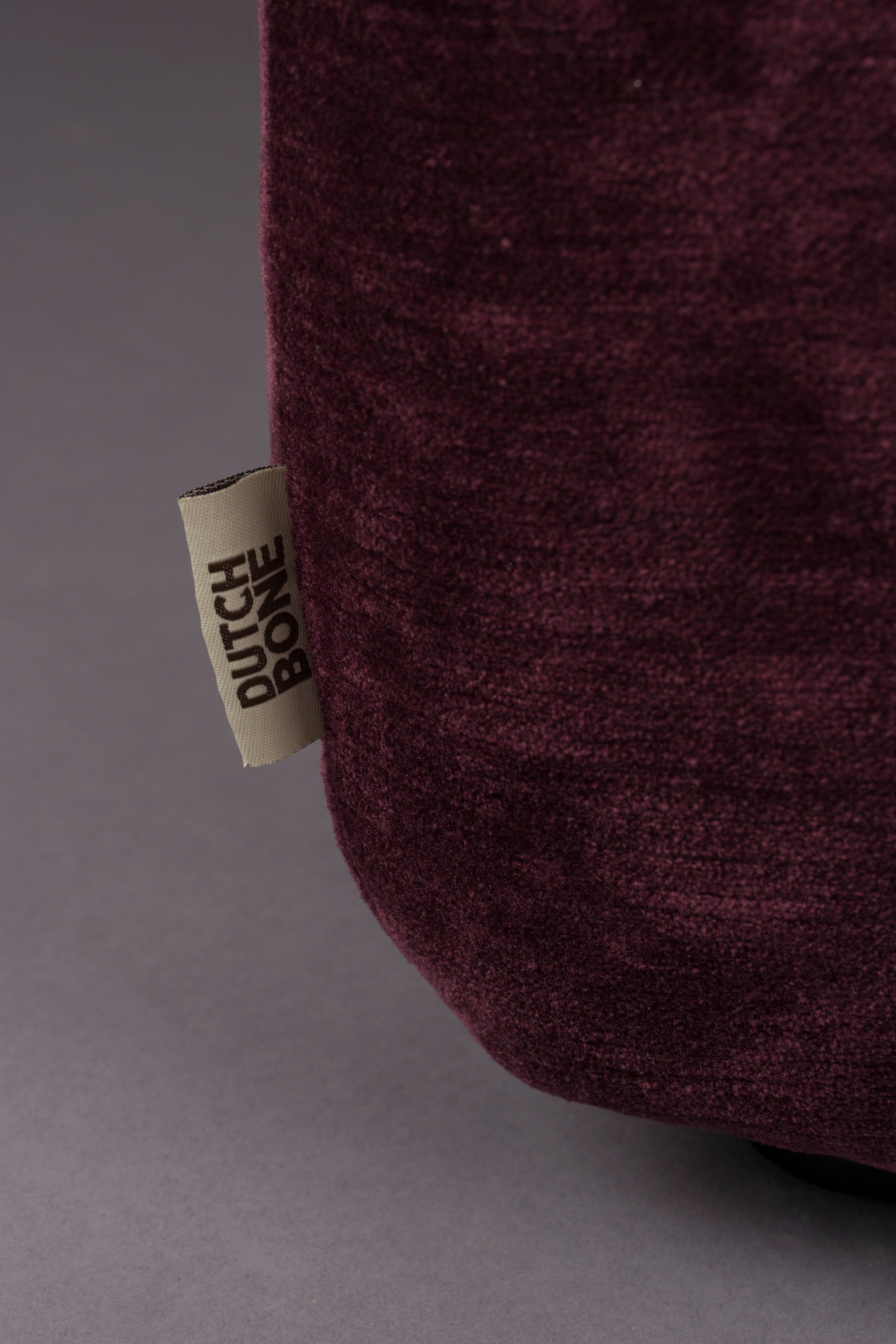 GIADA plum velvet pouf