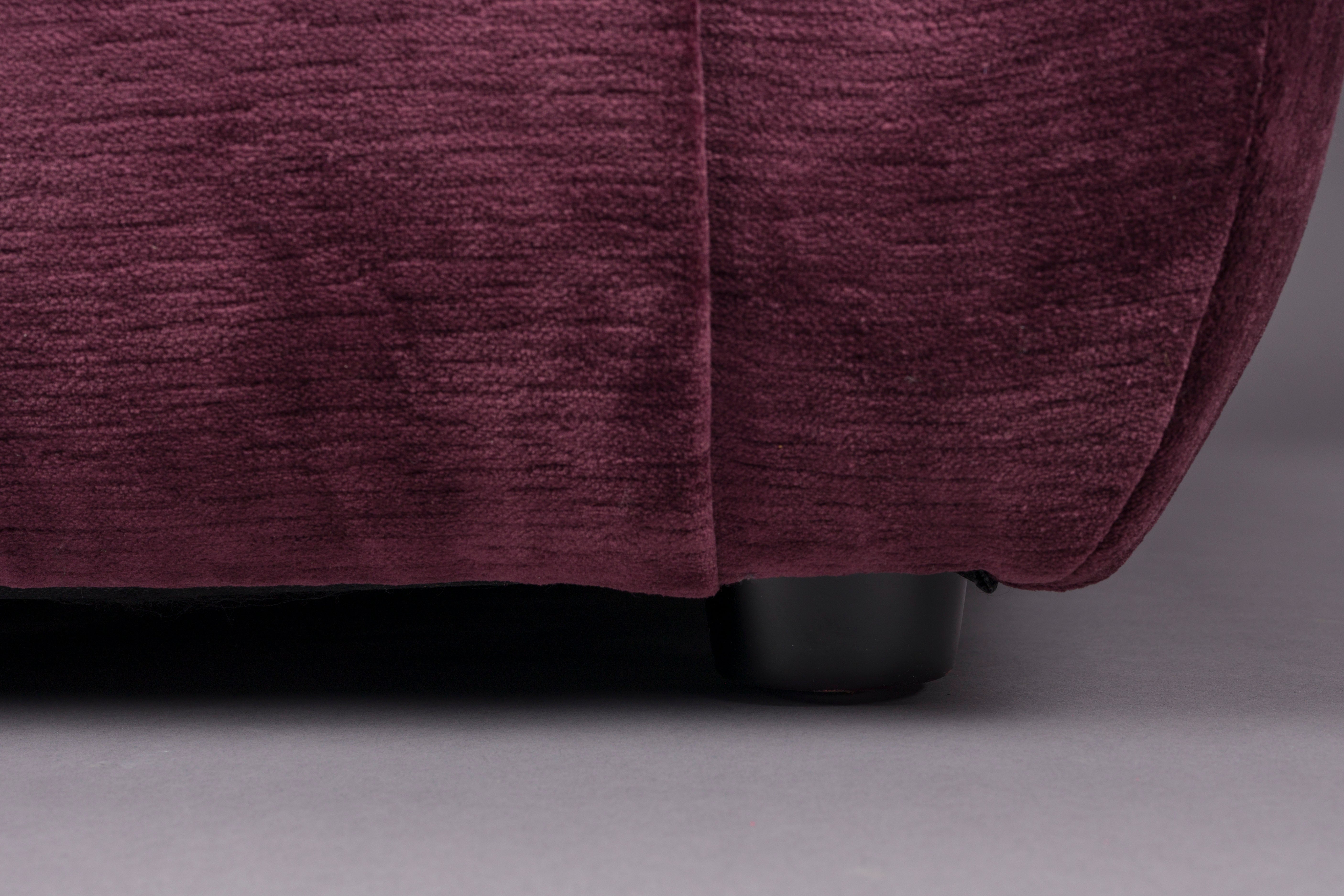 GIADA plum velvet pouf