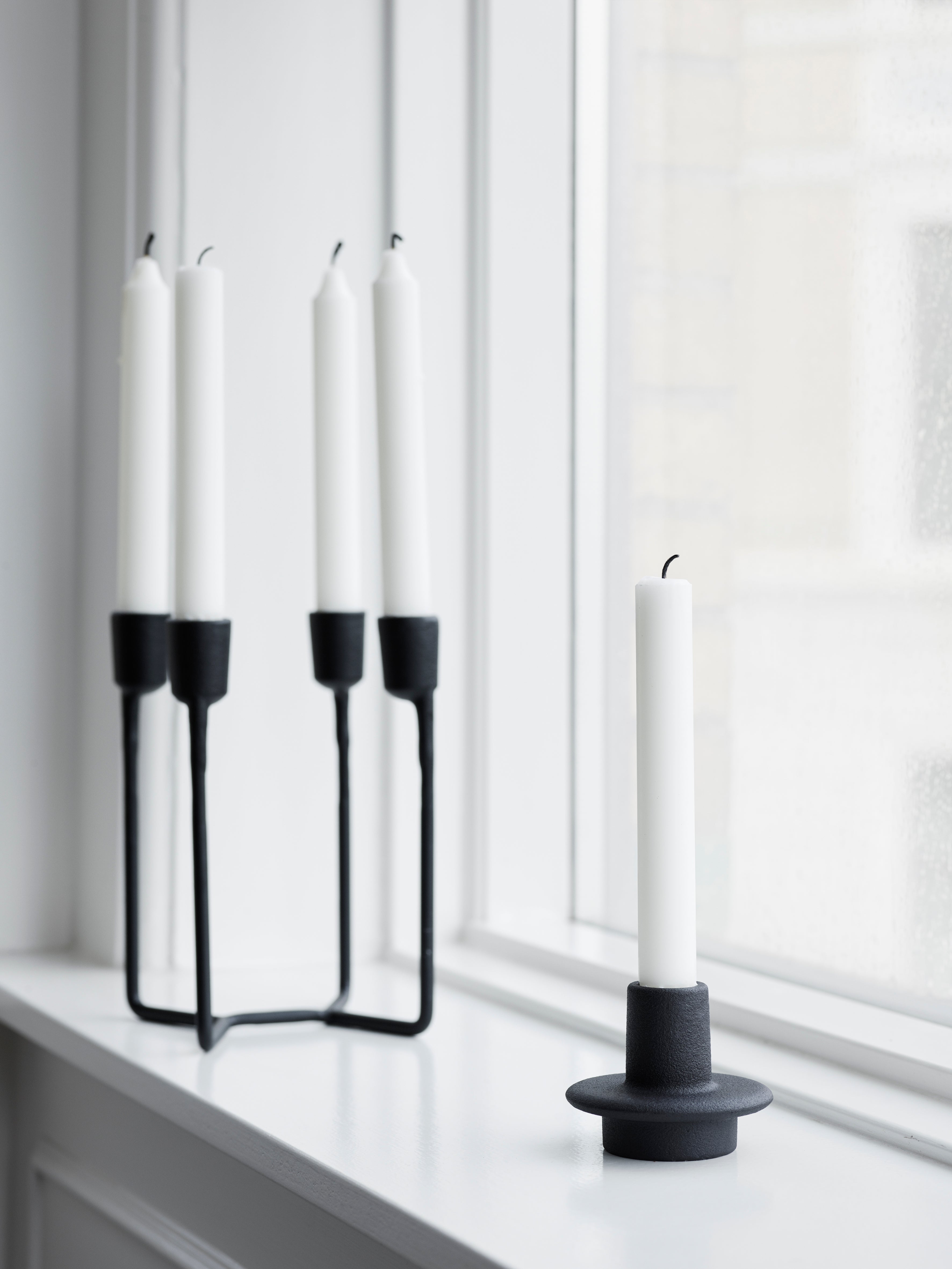 HEIMA CANDLESTICK black cast iron
