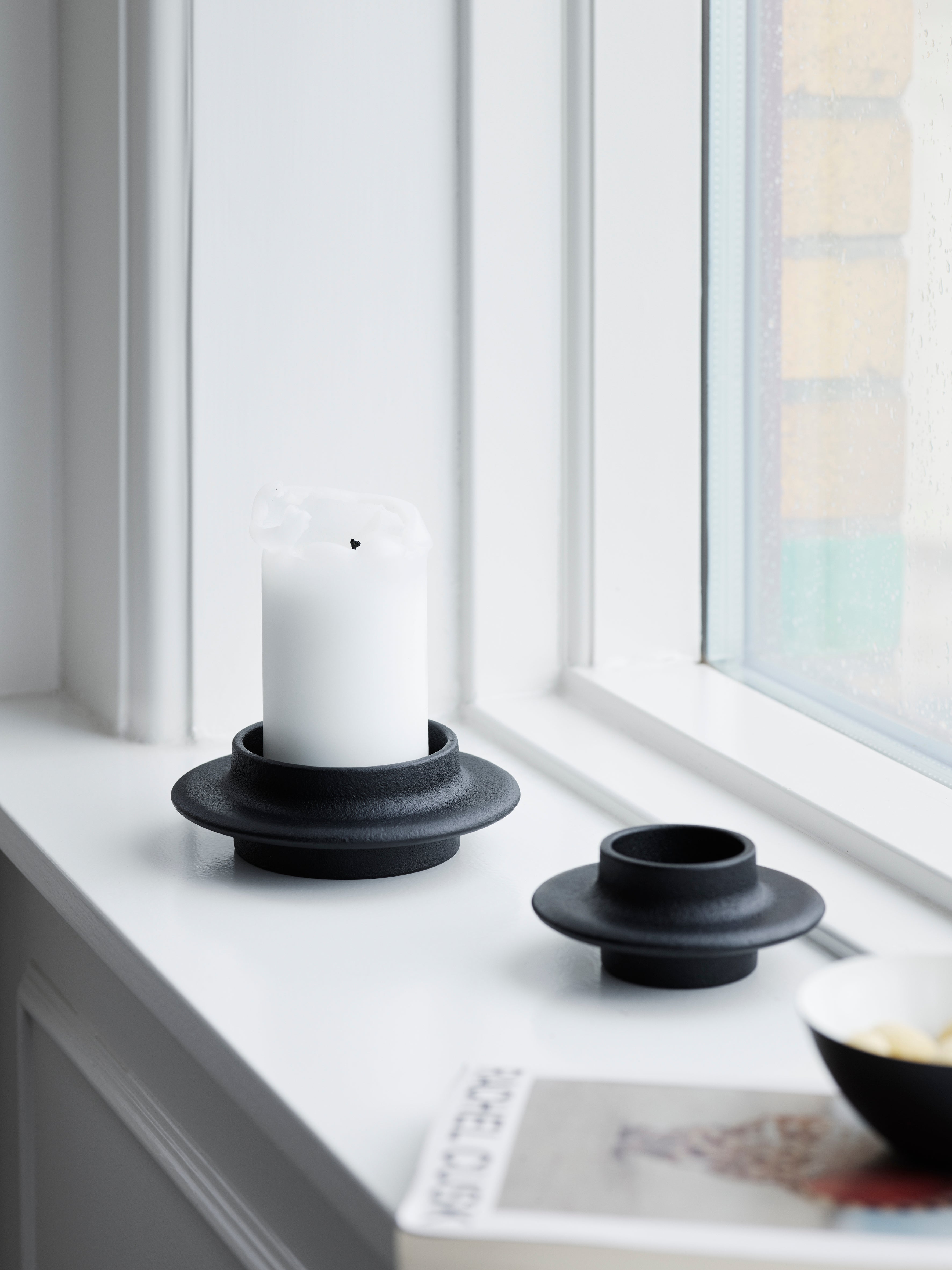 HEIMA TEALIGHT Candle Holder Black Cast Iron