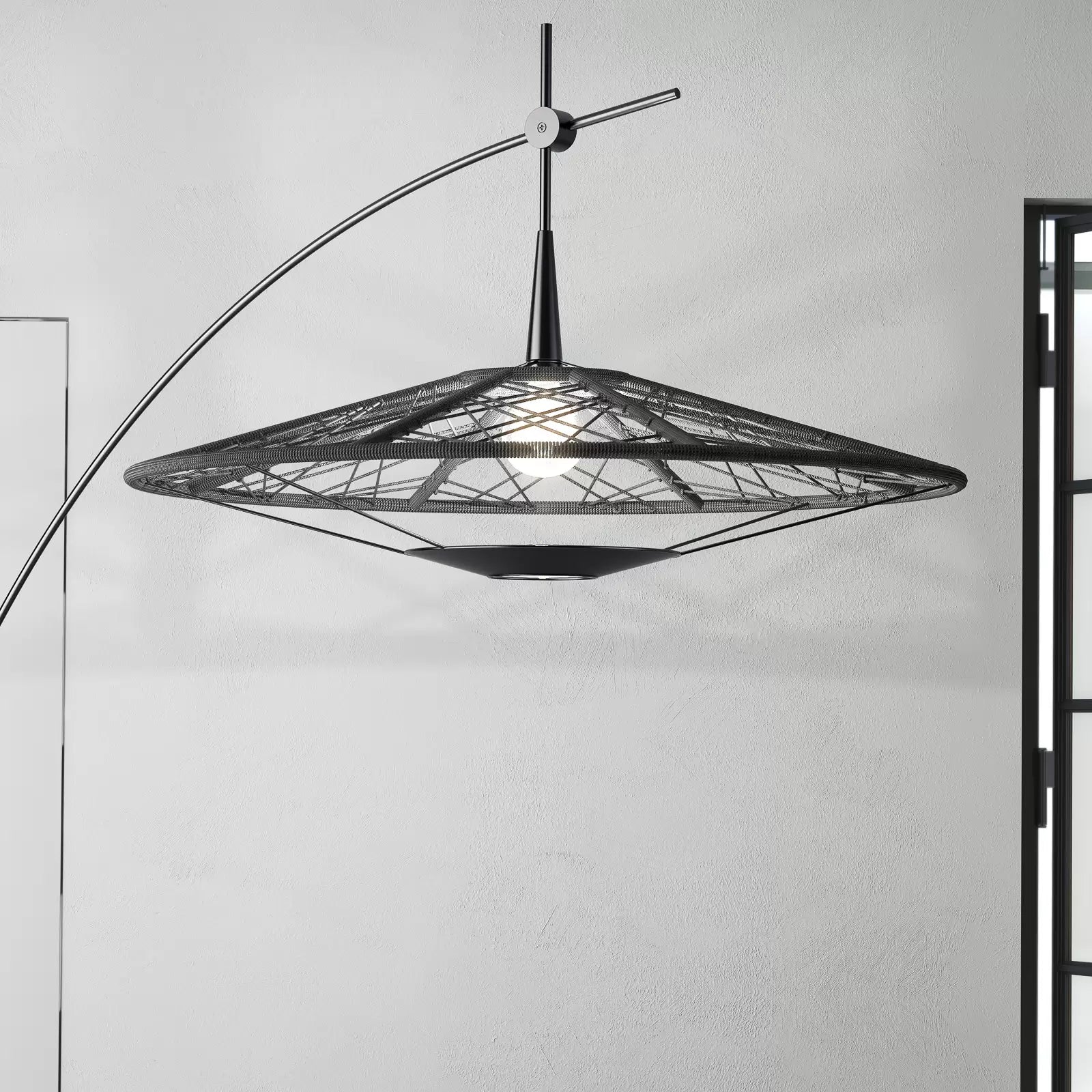 CARPA black arc floor lamp
