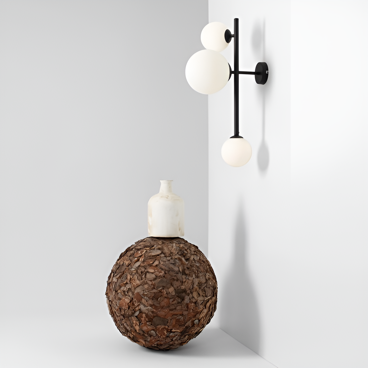 DIONE TRIO schwarze Wandleuchte