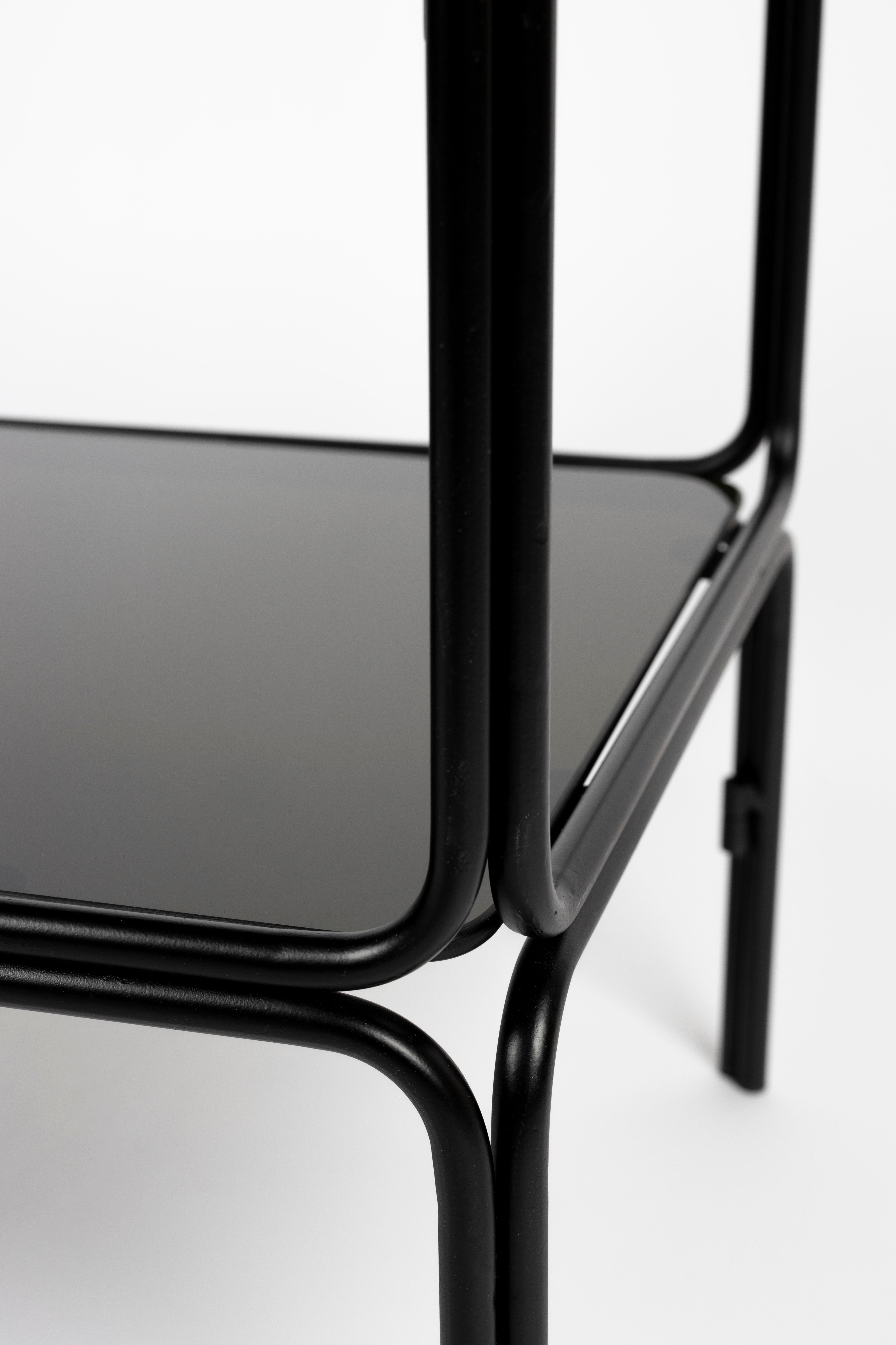 Regal LIAH schwarzes Glas
