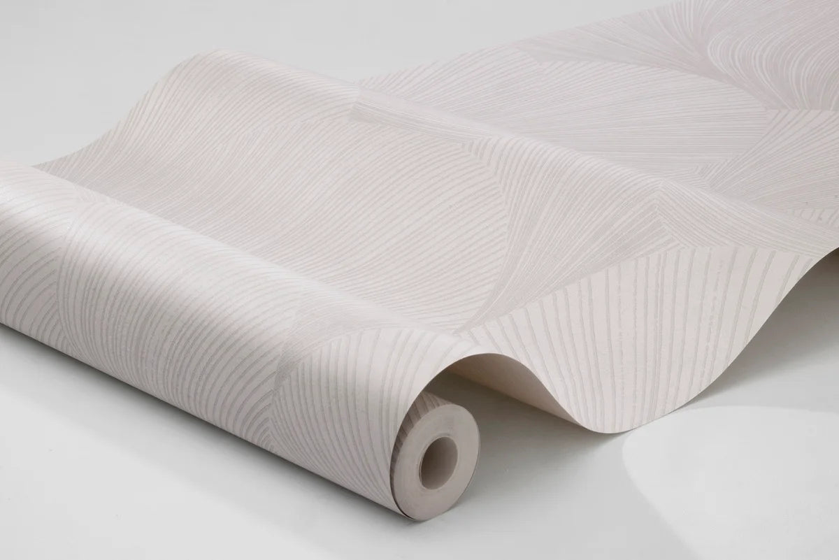 Non-woven paper wallpaper with an abstract pattern MIRAGE broken white