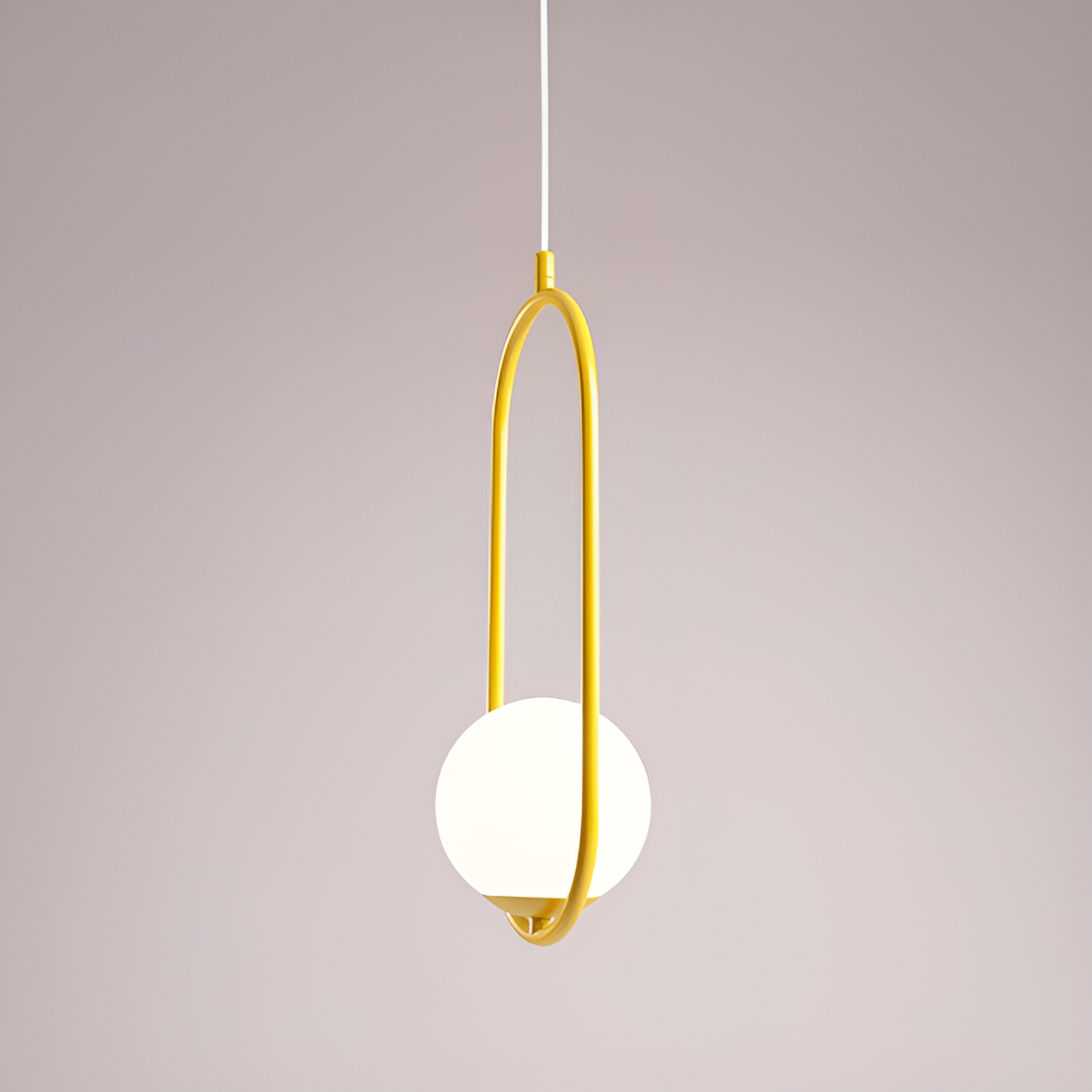 Hanging lamp Riva mustard