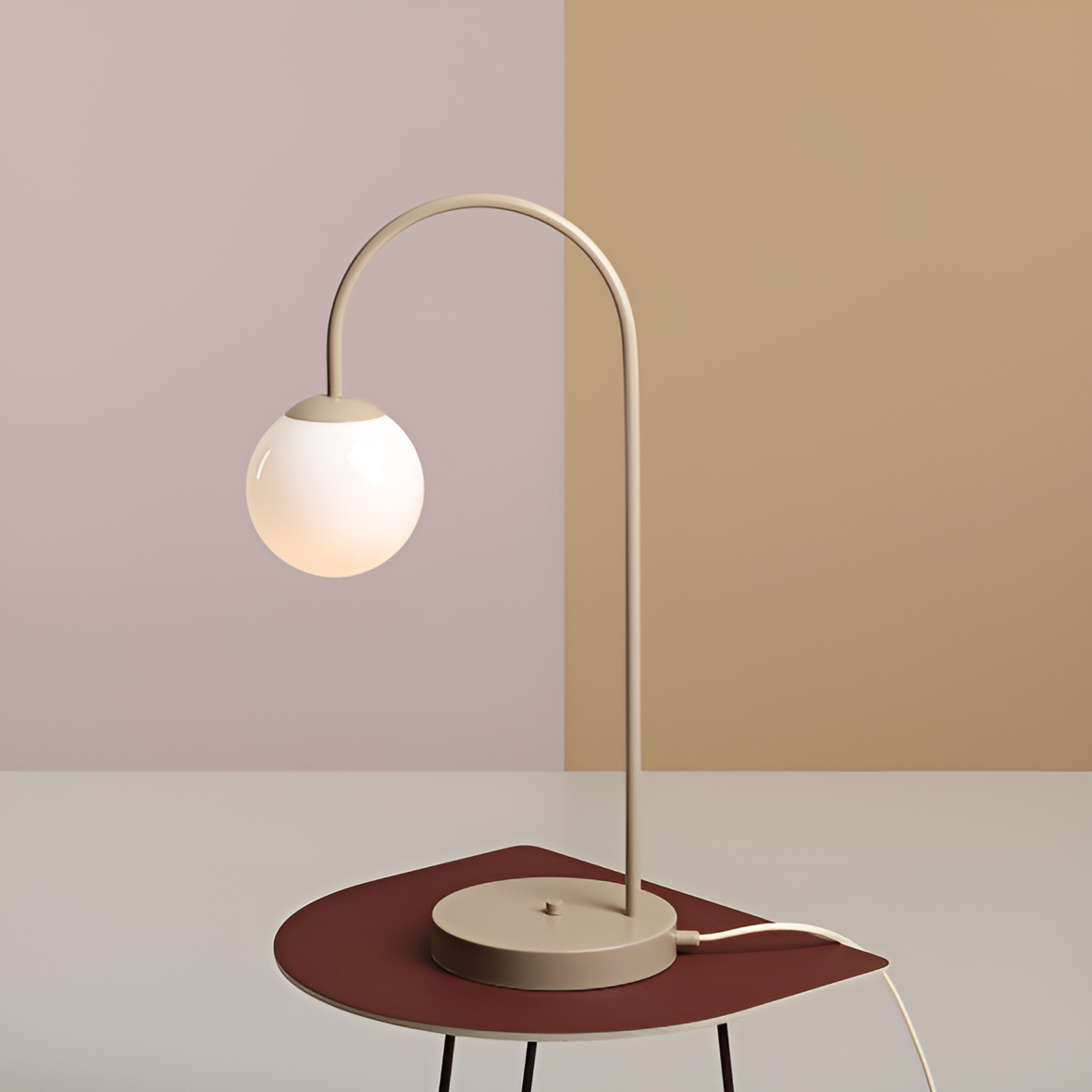 UNA Tischleuchte beige