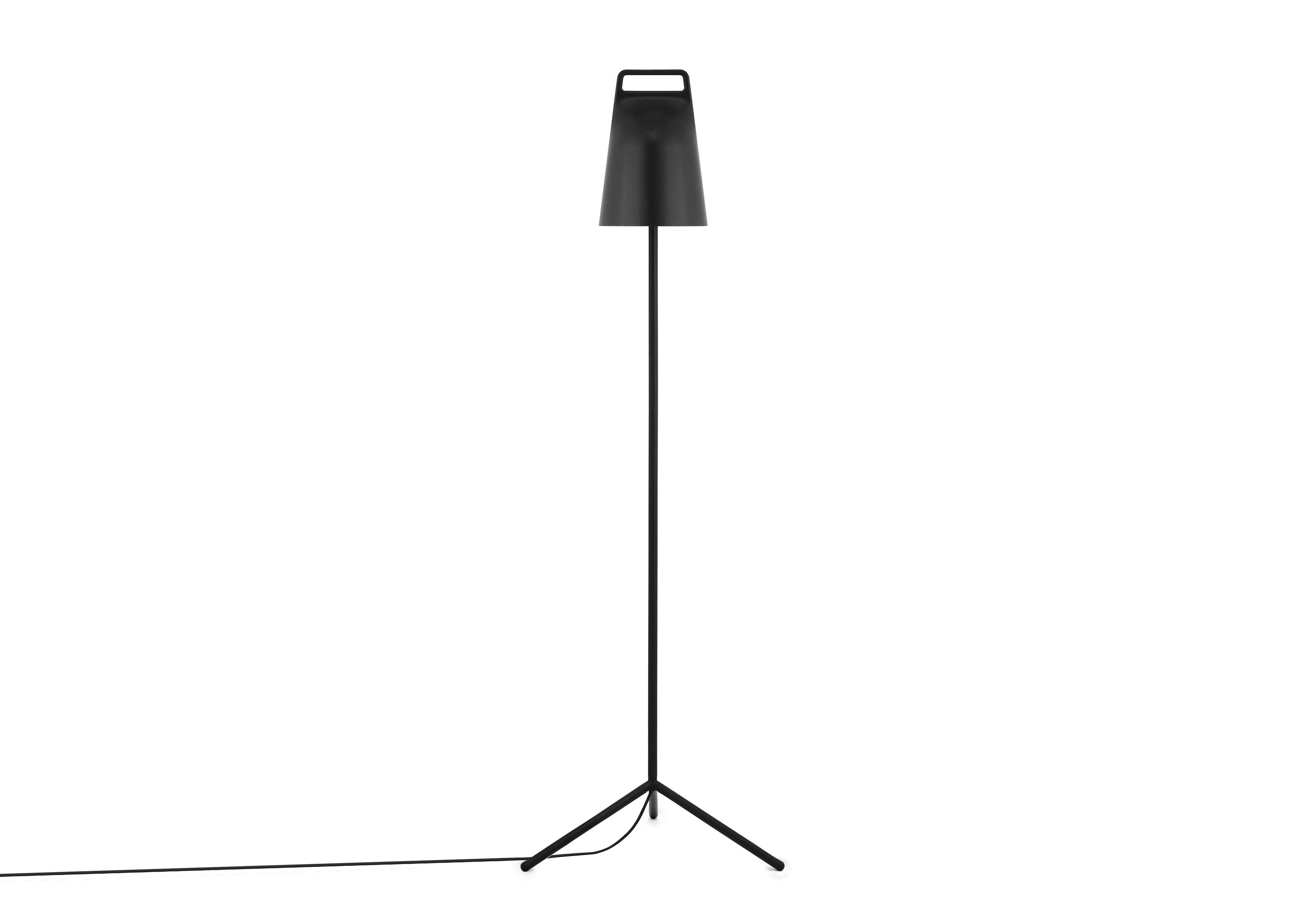 STAGE black reading floor lamp