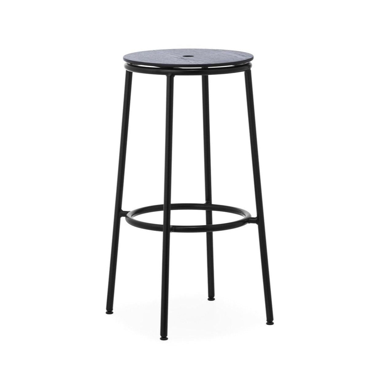 Circa Bar Stuhl schwarzer Eichenfurnier