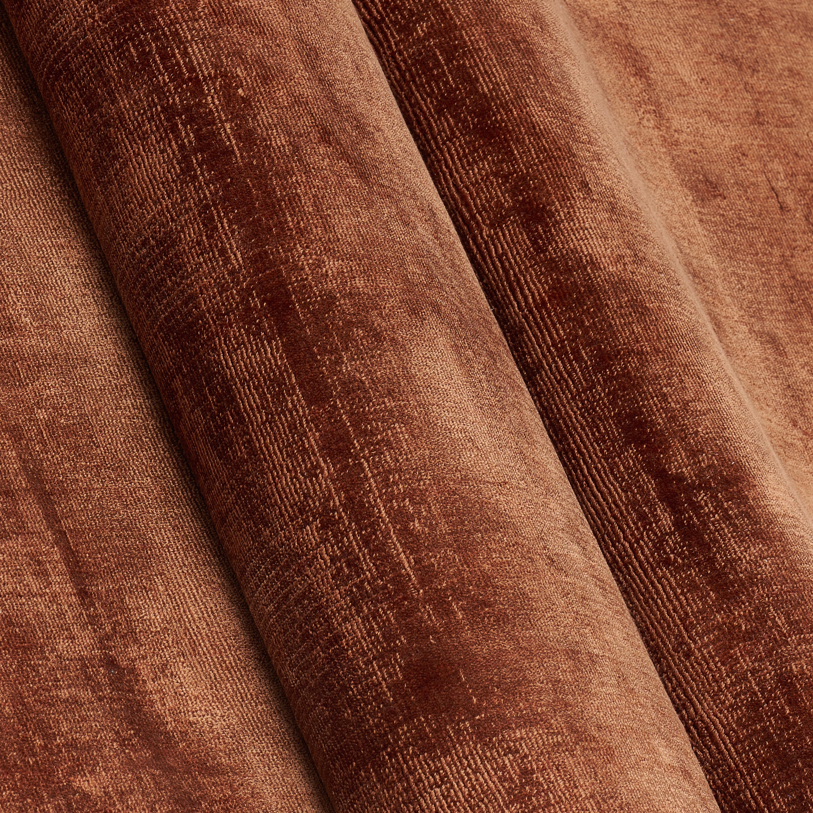 Round Rug DESERT Rusty Brown