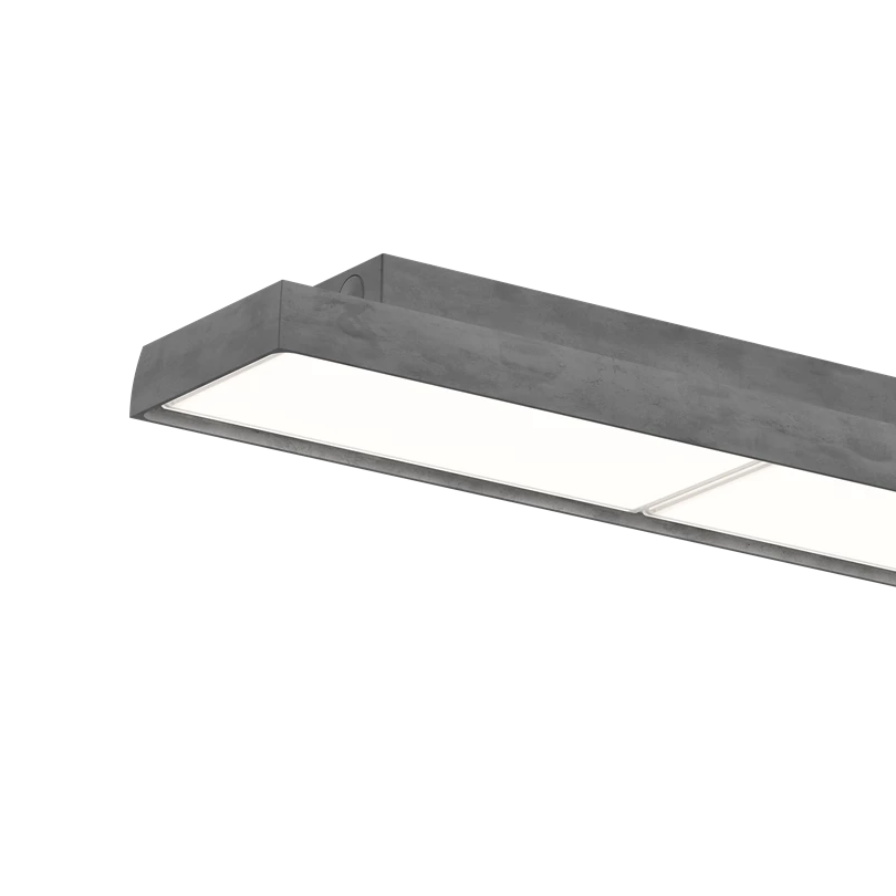 Ceiling lamp LP SLIM BOX raw aluminum