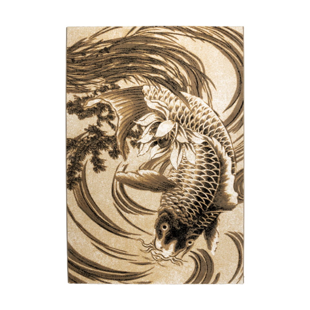 Dywan LEGEND OF KOI CARPET beżowoszary