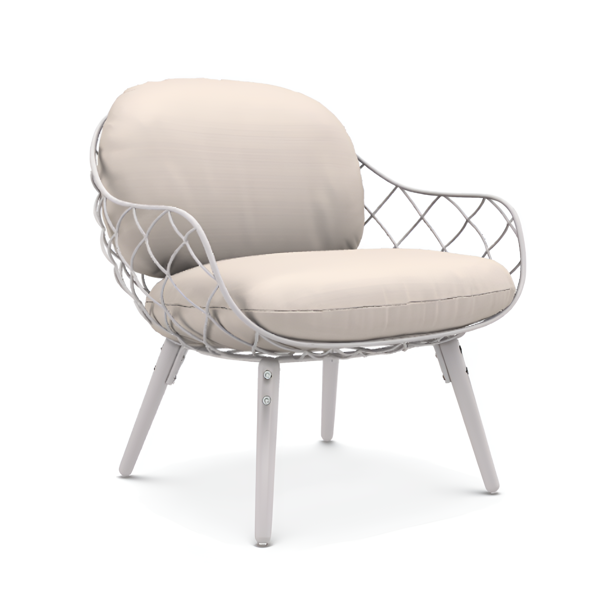White PIÑA Armchair