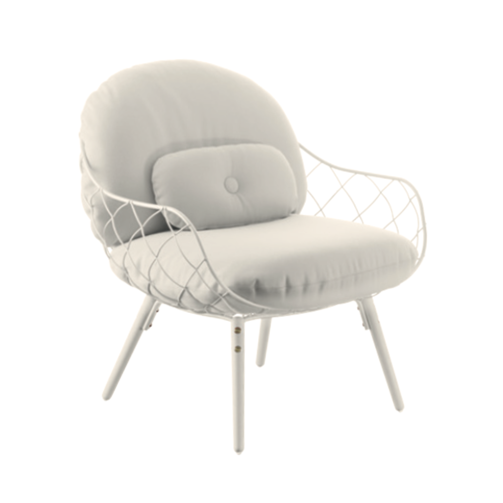 White PIÑA Armchair