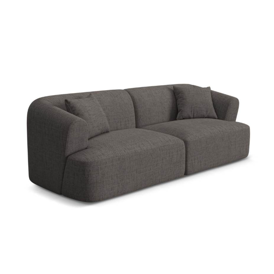 Sofa 3-sitzig CAMPI graues Chenille