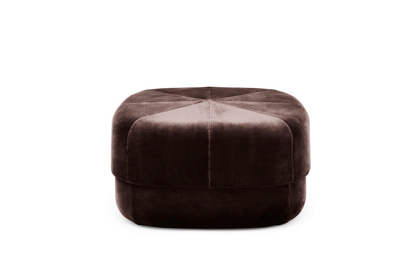 Brauner Kaffeezirkus -Pouf