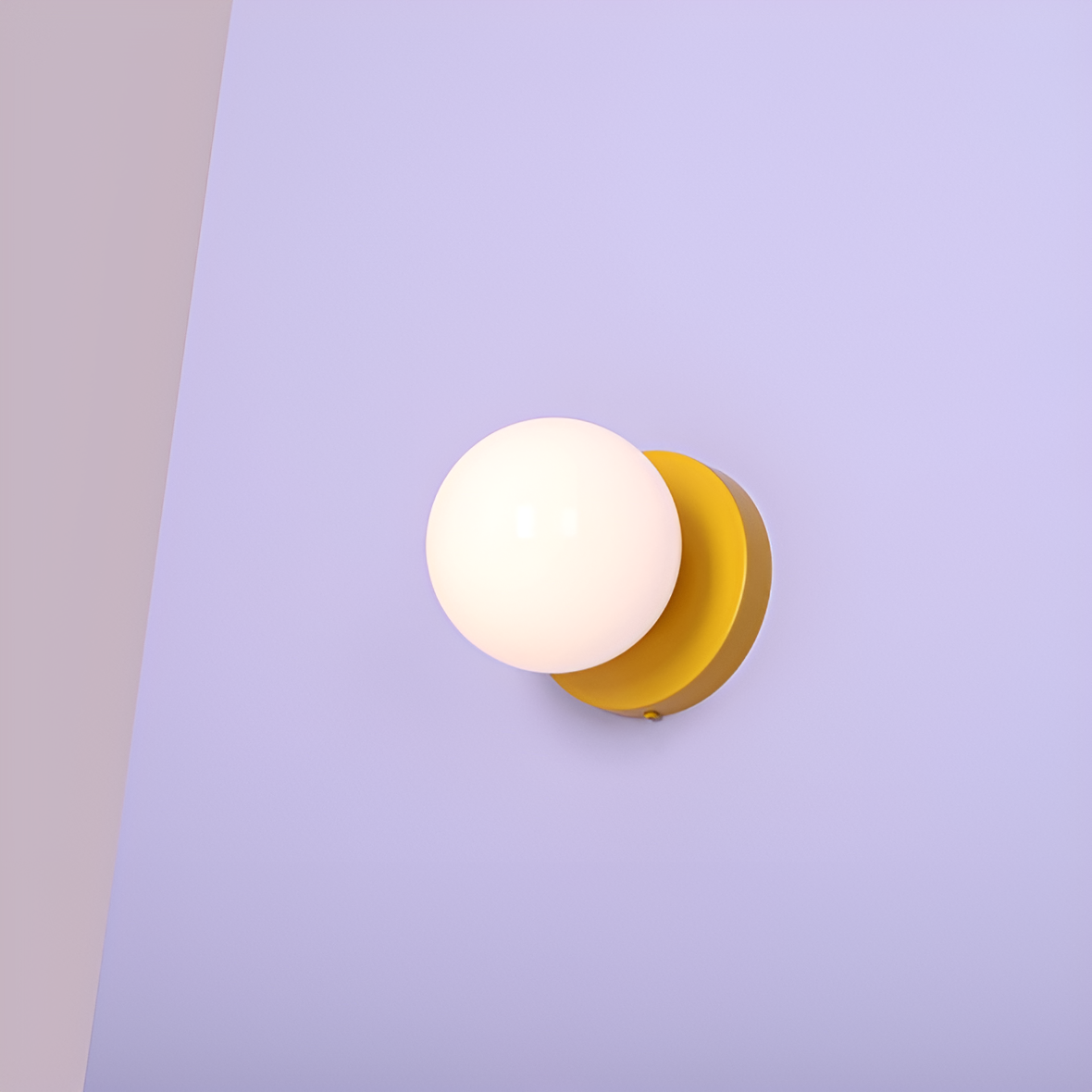 Wandleuchte BALL DUO senf