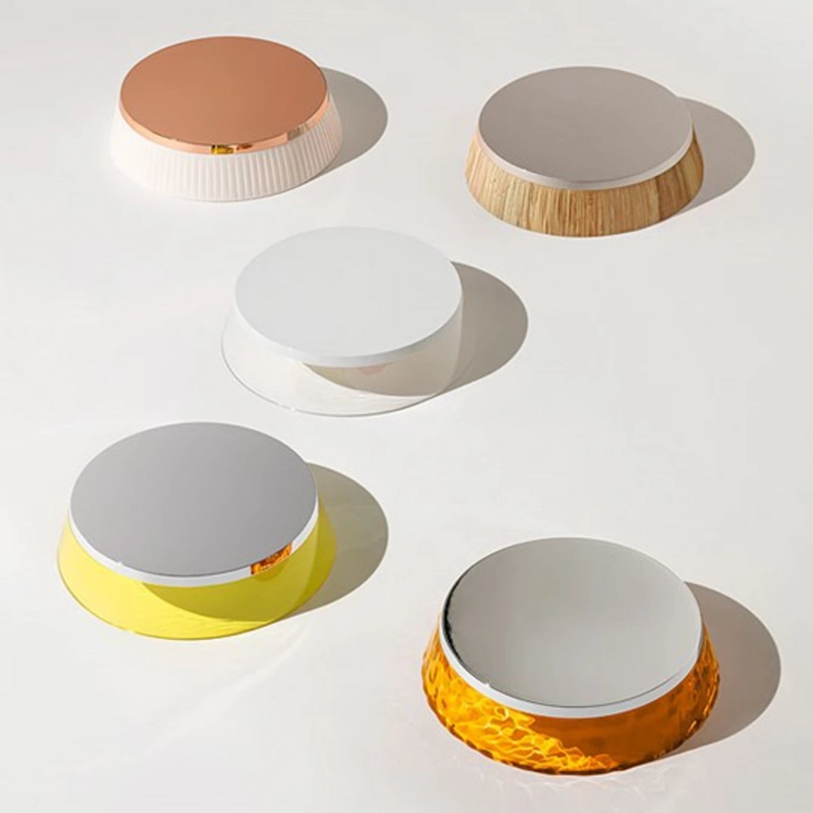 BON JOUR table lamp white with smoky shade