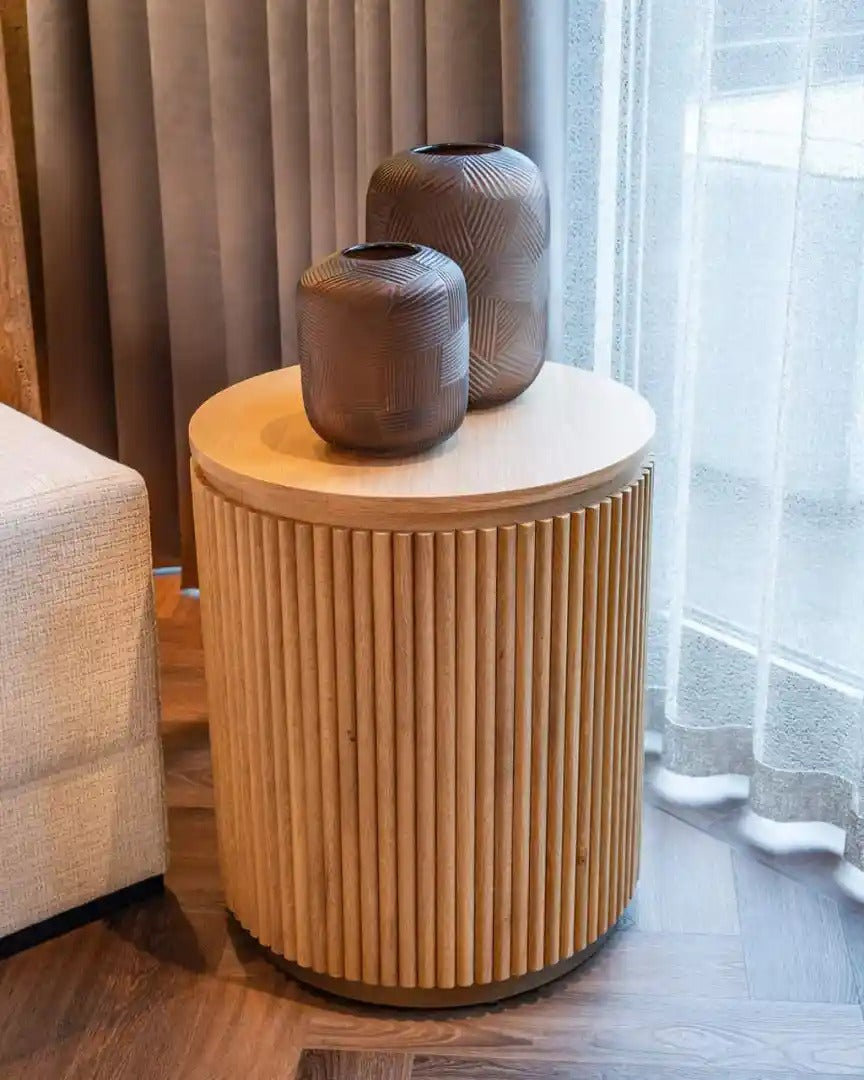 BELFORT Oak Veneer Side Table
