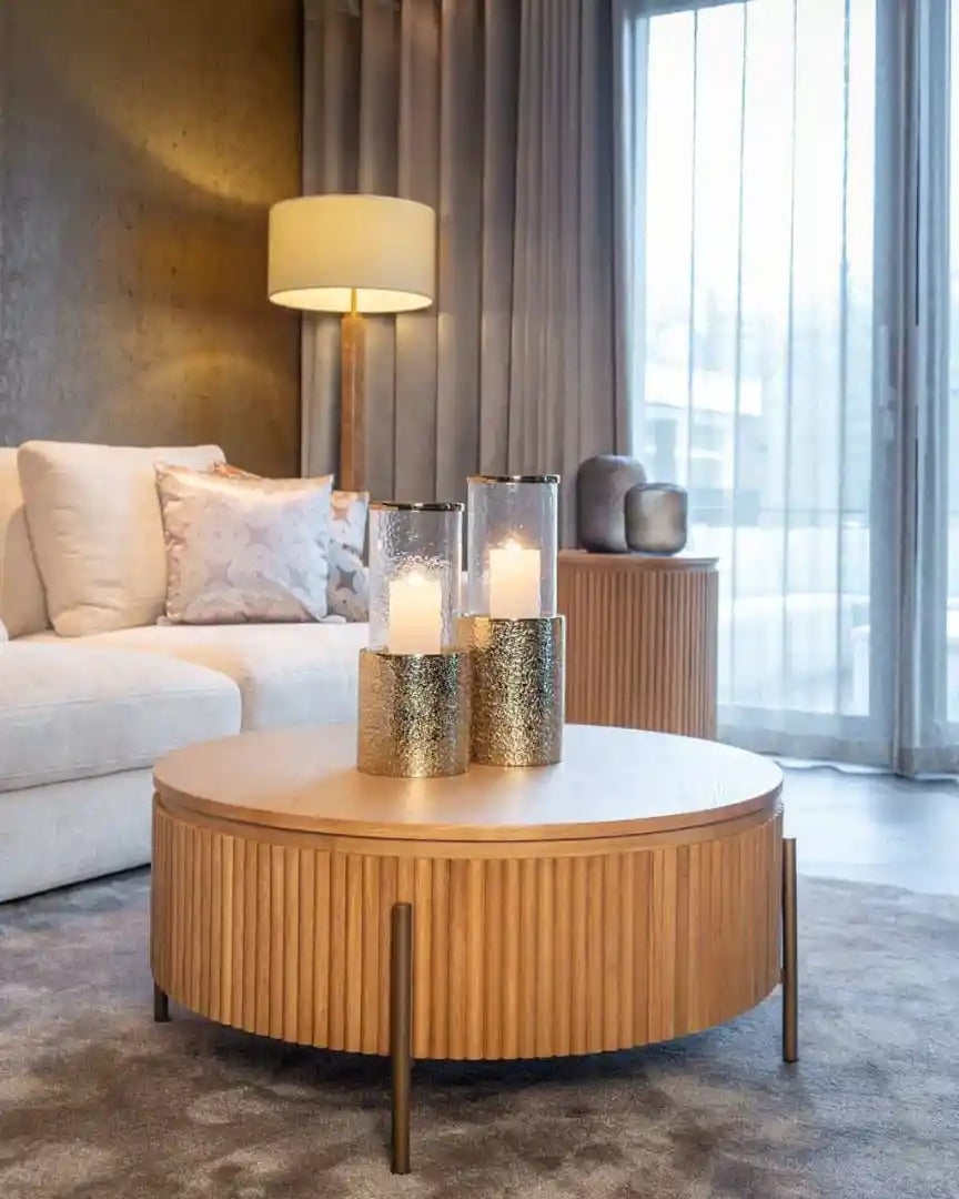 BELFORT Oak Veneer Side Table