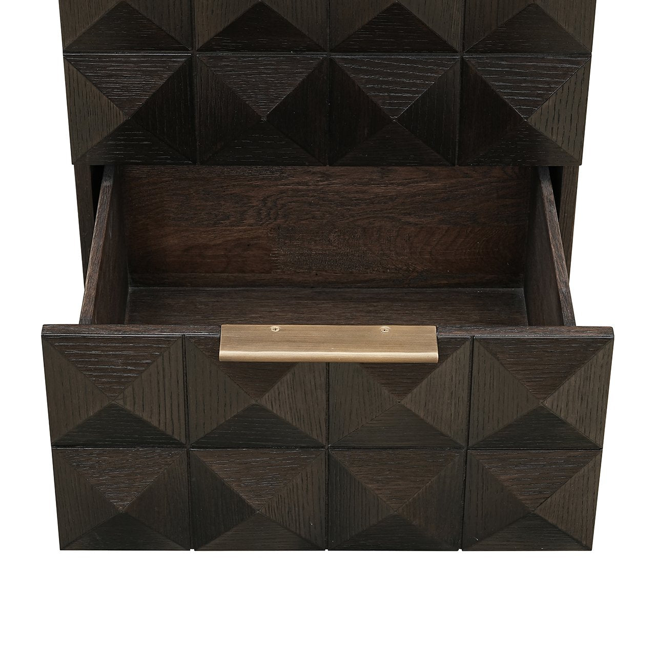 CLAREMONT nightstand brown with beige top